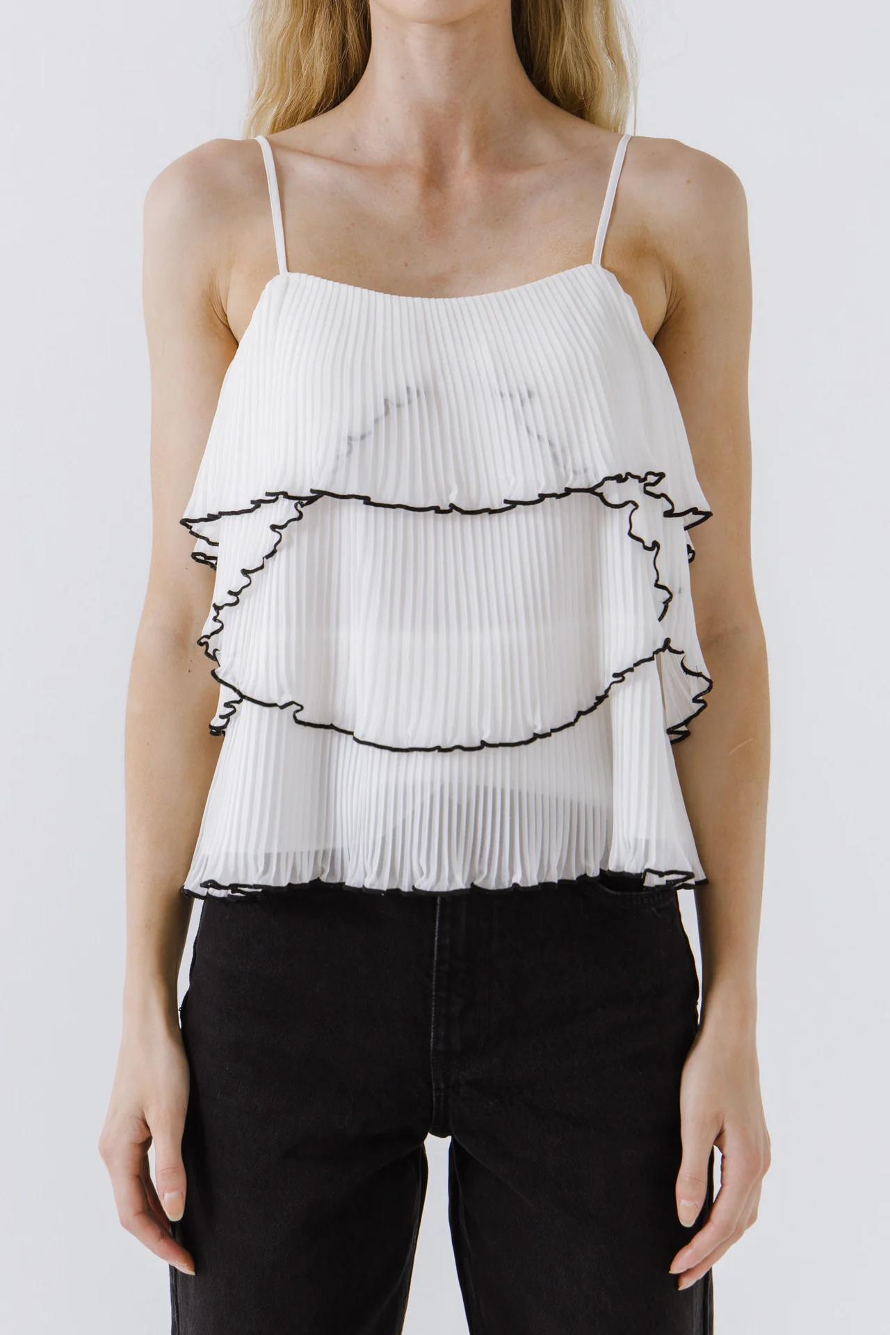 Tiered Ruffle Cami Top