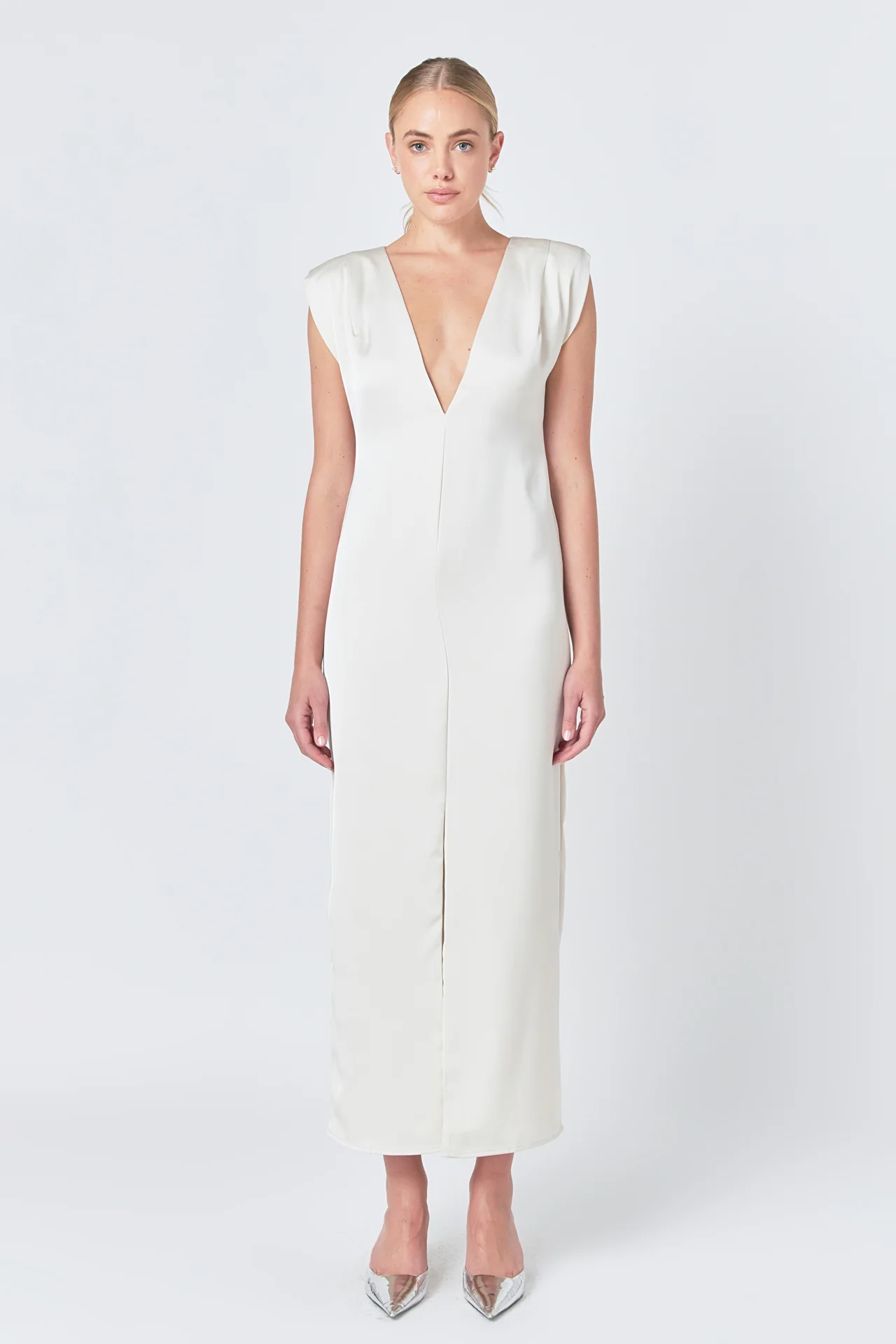 Deep V Maxi Dress