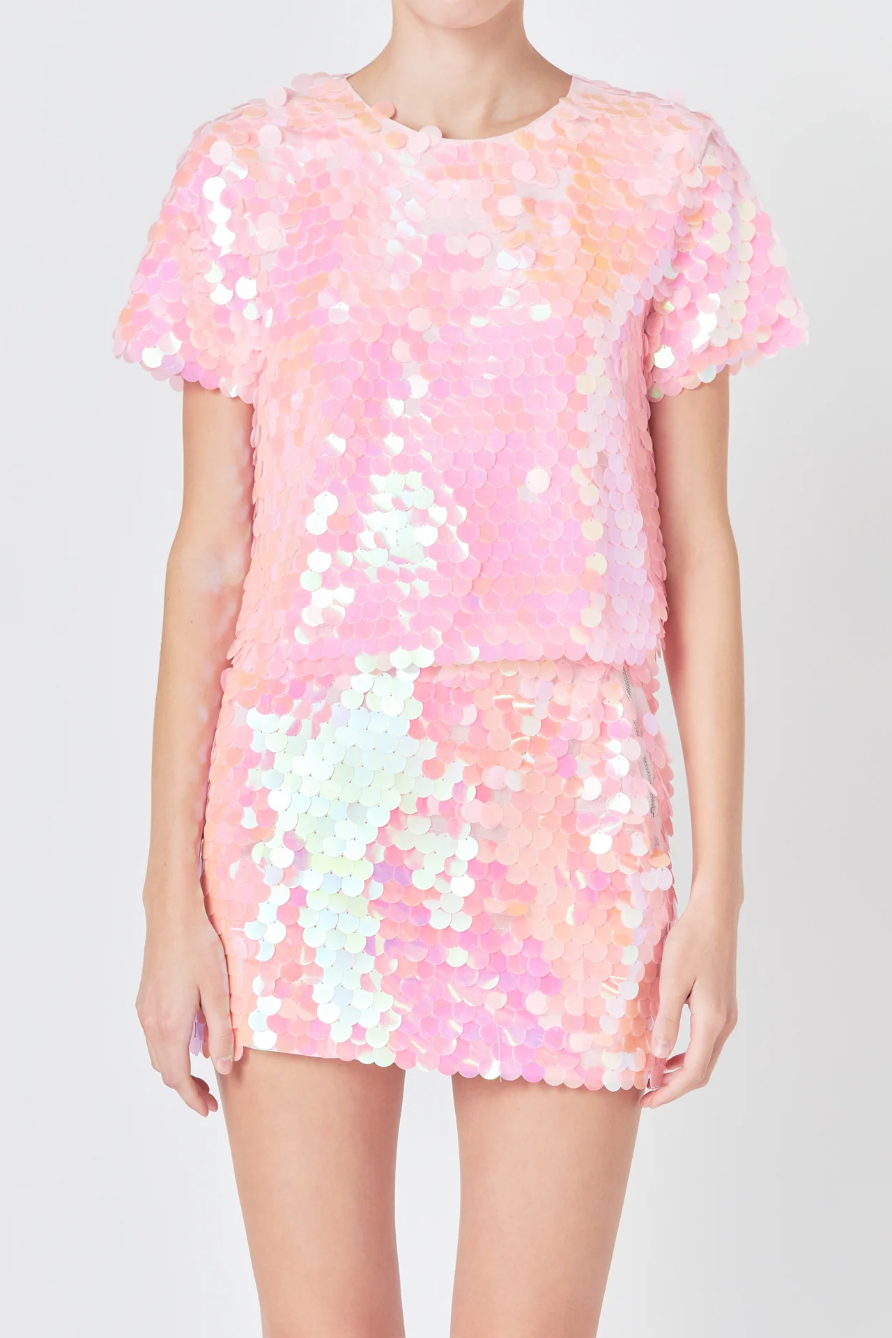 Sequin Crop Top