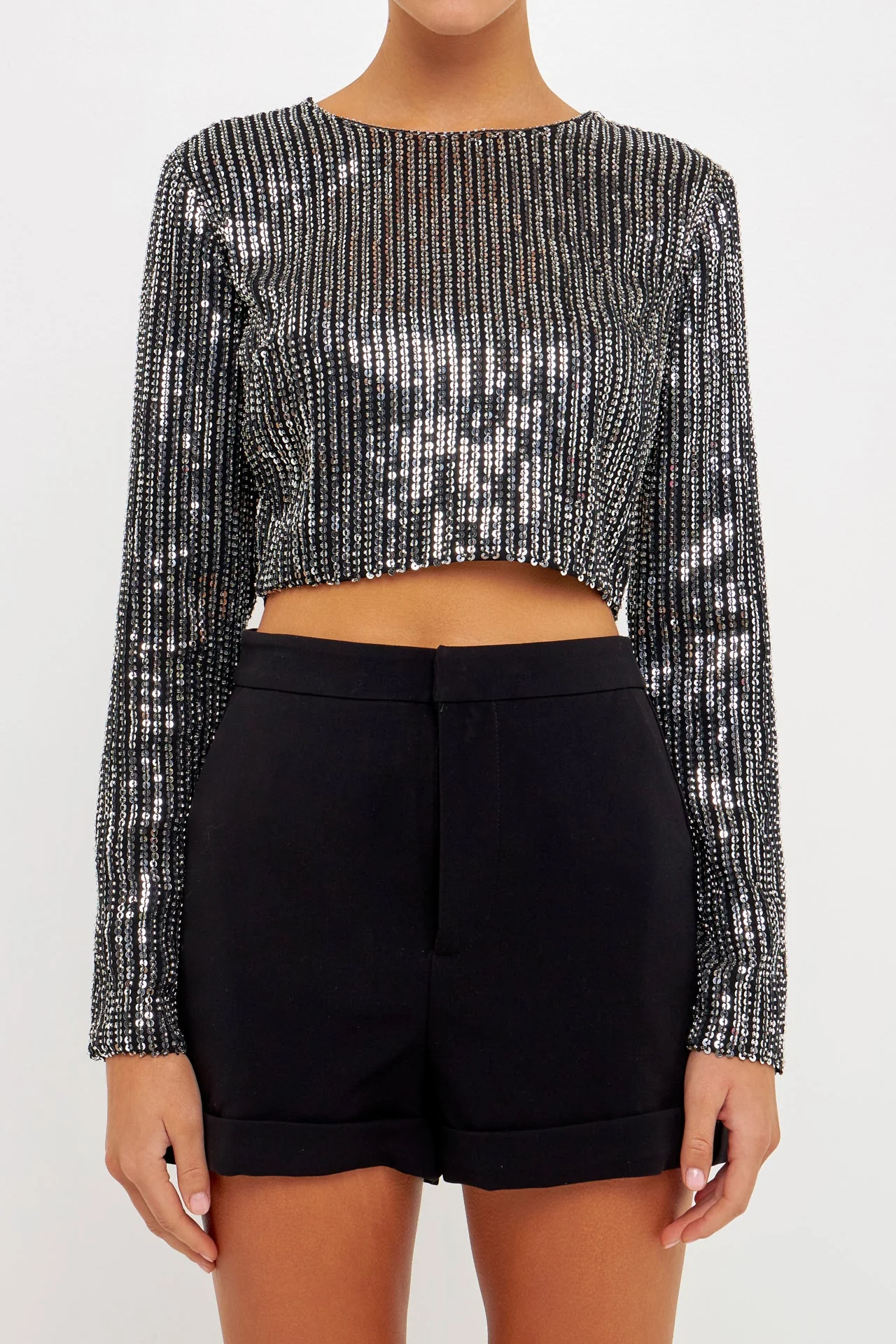 Open Back Sequin Top
