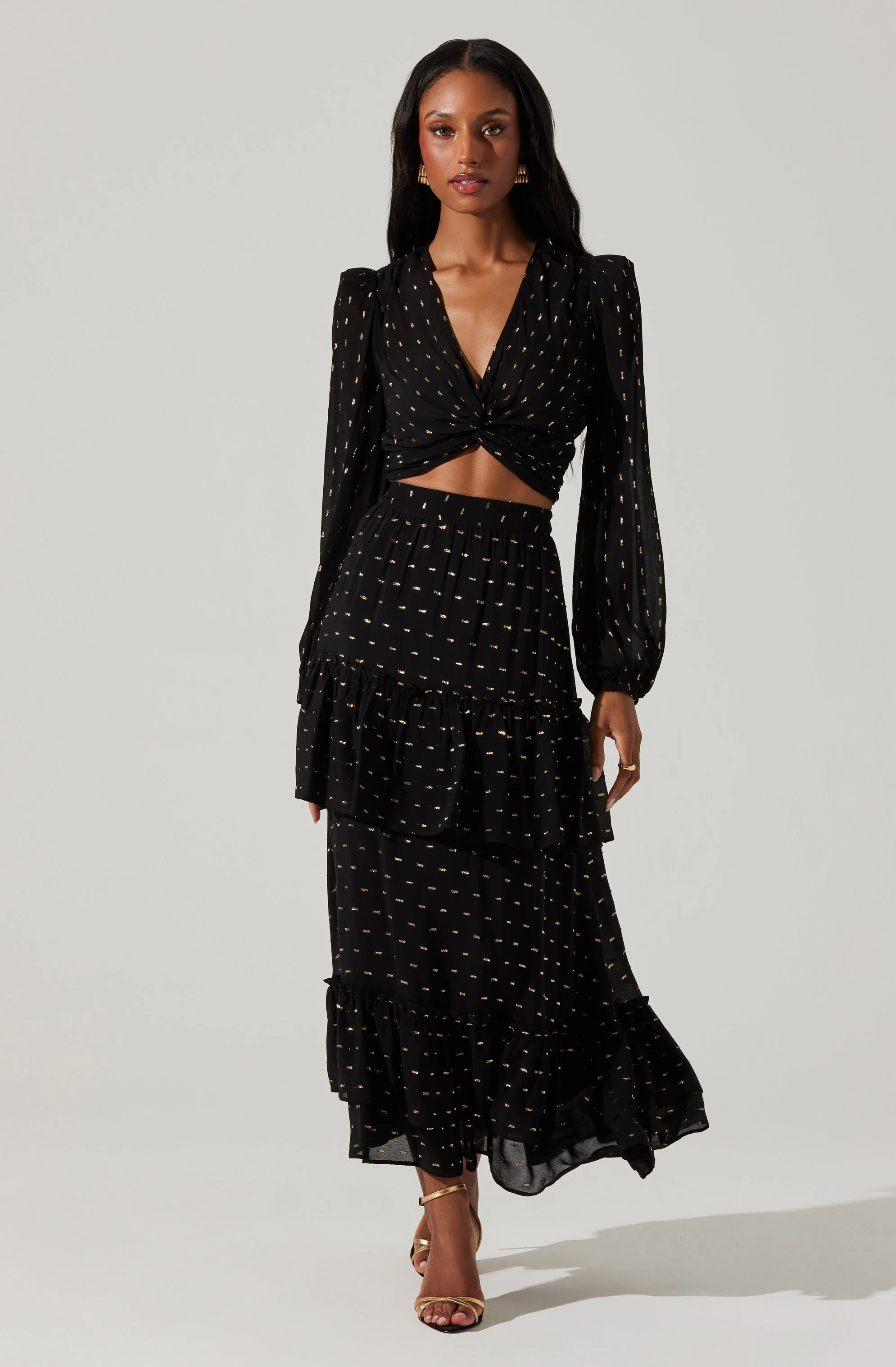 Nix Tiered Maxi Skirt