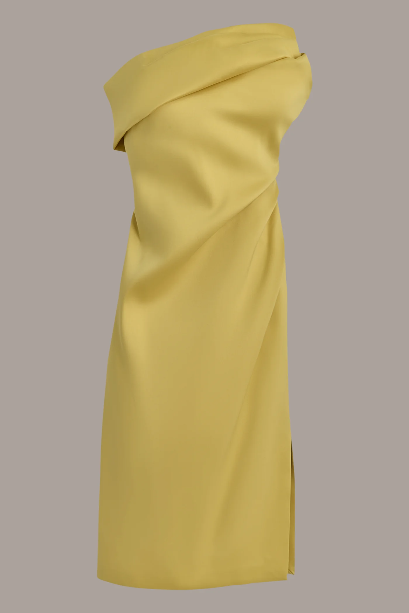 ASYMMETRICAL NECK COCKTAIL SHEATH DRESS