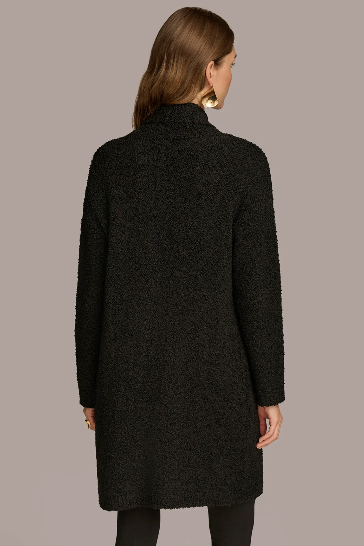 LONG OPEN-FRONT CARDIGAN