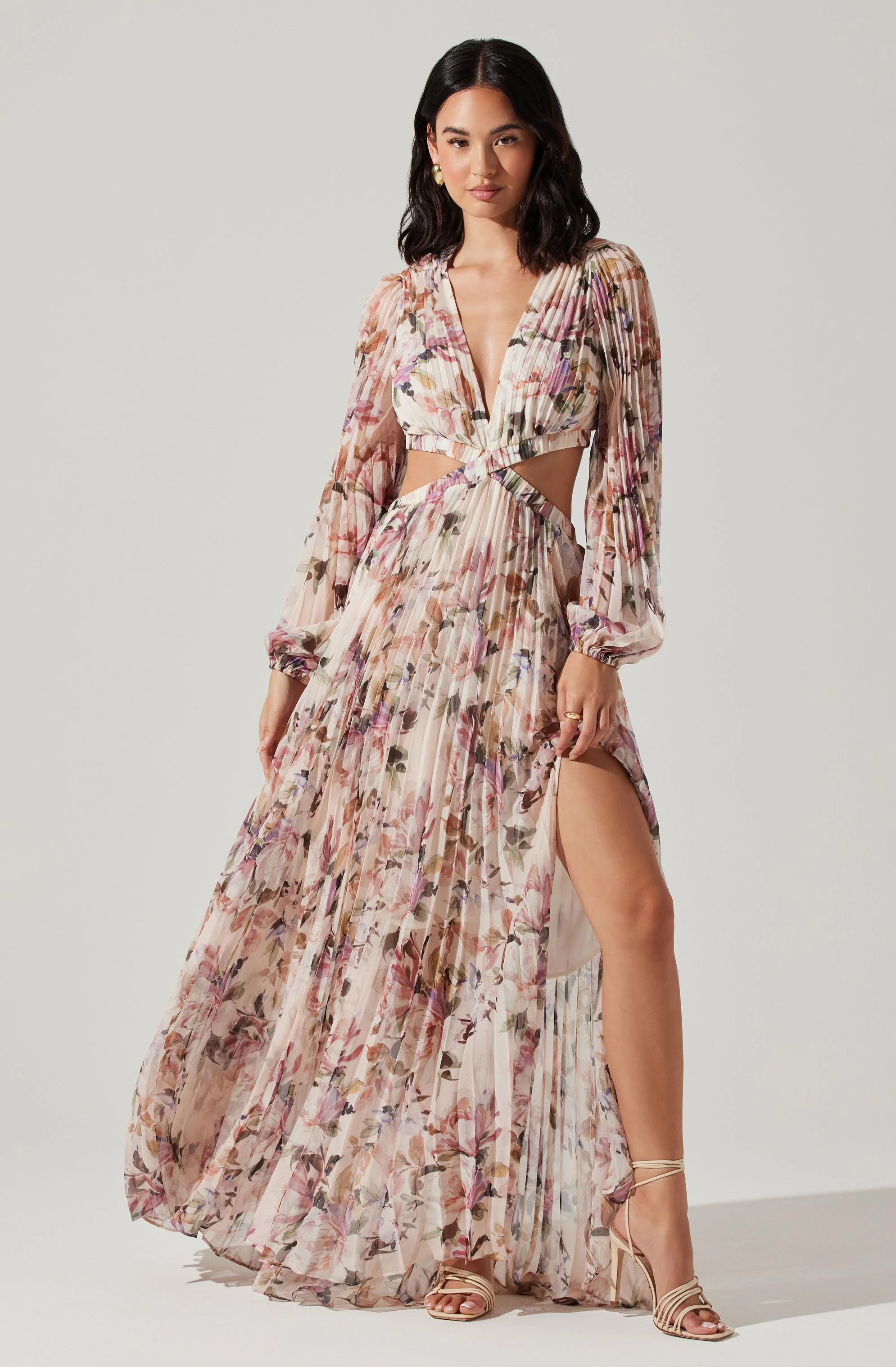 Revery Floral Long Sleeve Maxi Dress