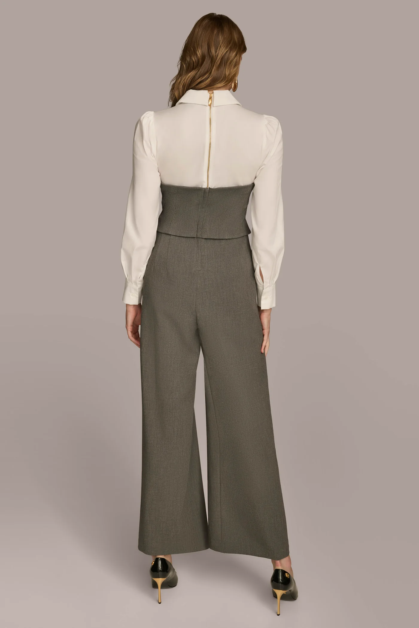 SHIRT AND CORSET COMBO JUMPSUIT