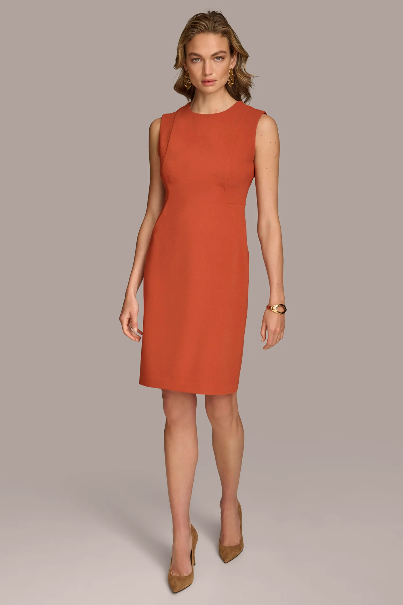 CREPE SHEATH DRESS