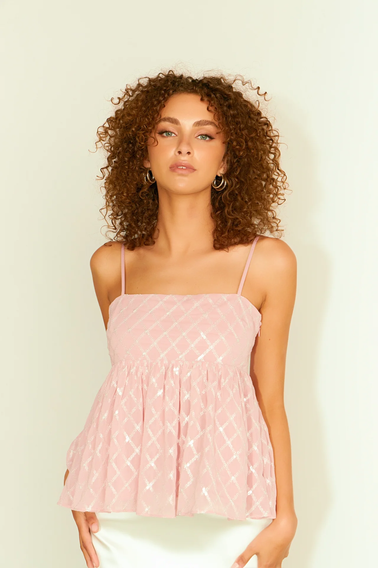 Embroidered Sequins Top