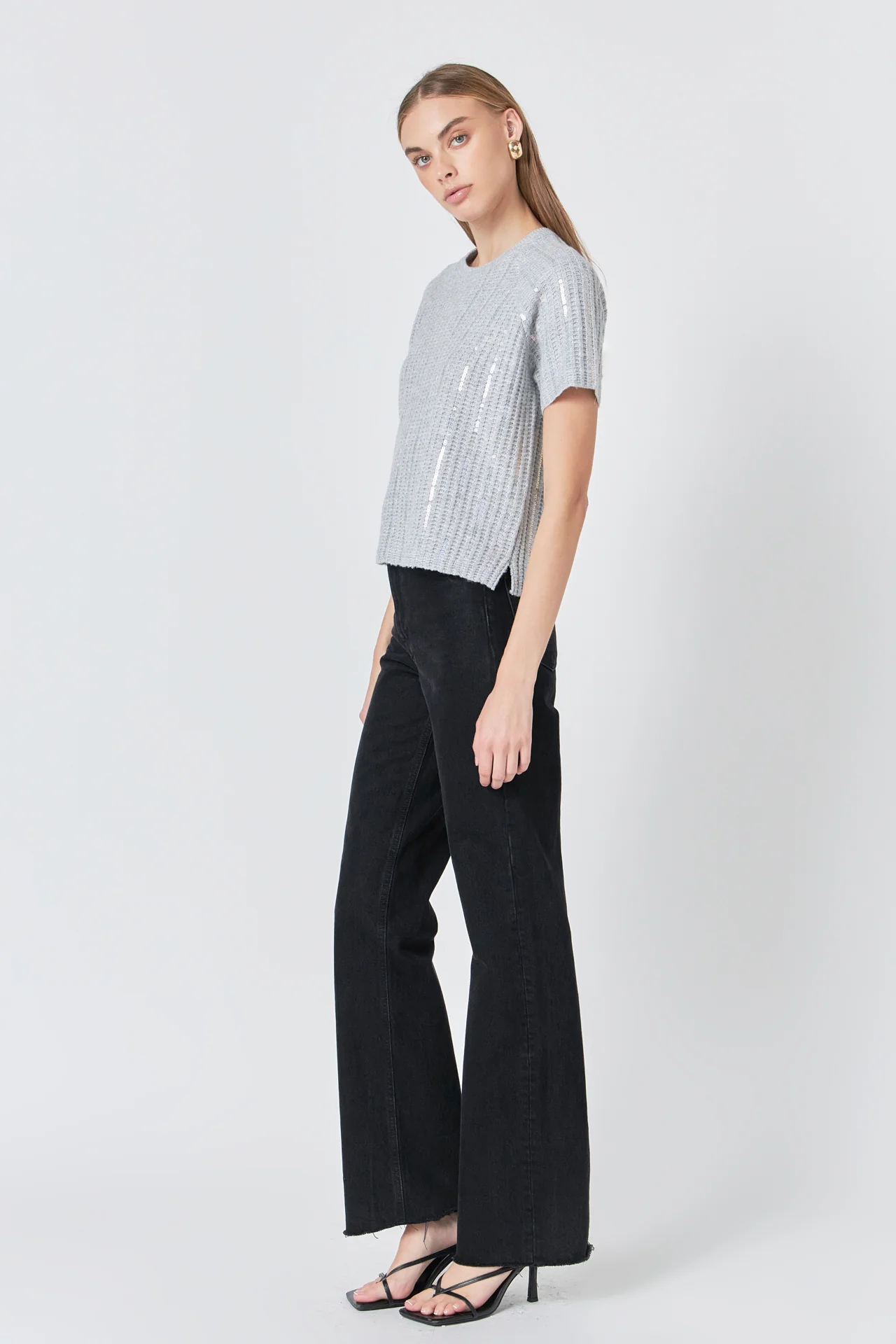 Sequins Sweater Top