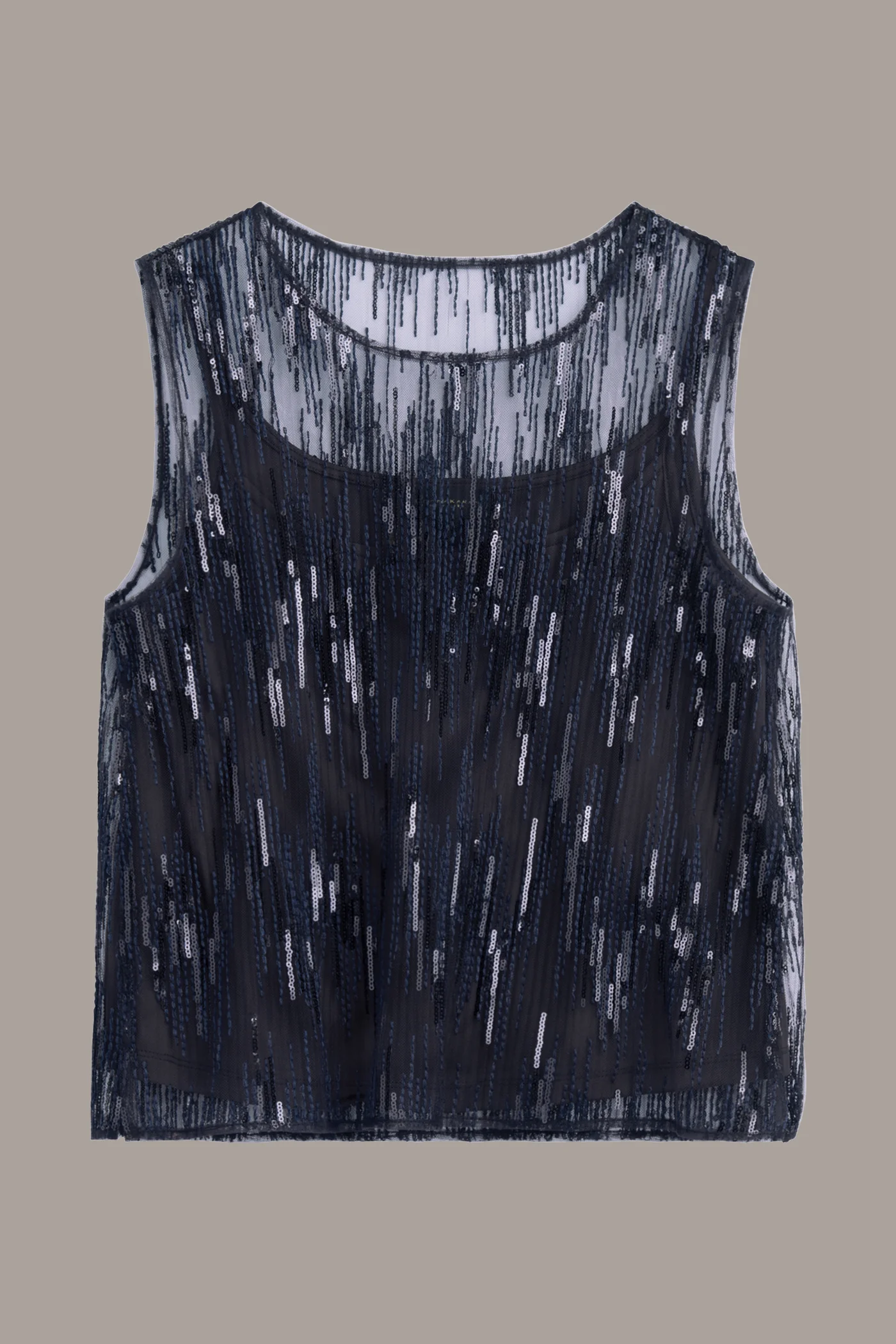 SEQUIN MESH TOP