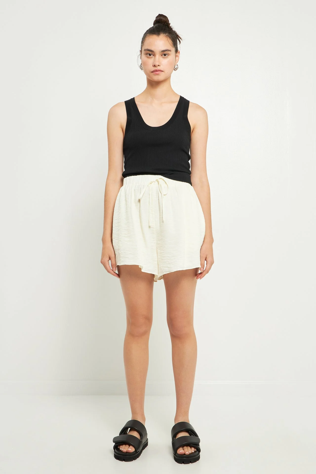 Oversized Linen Shorts