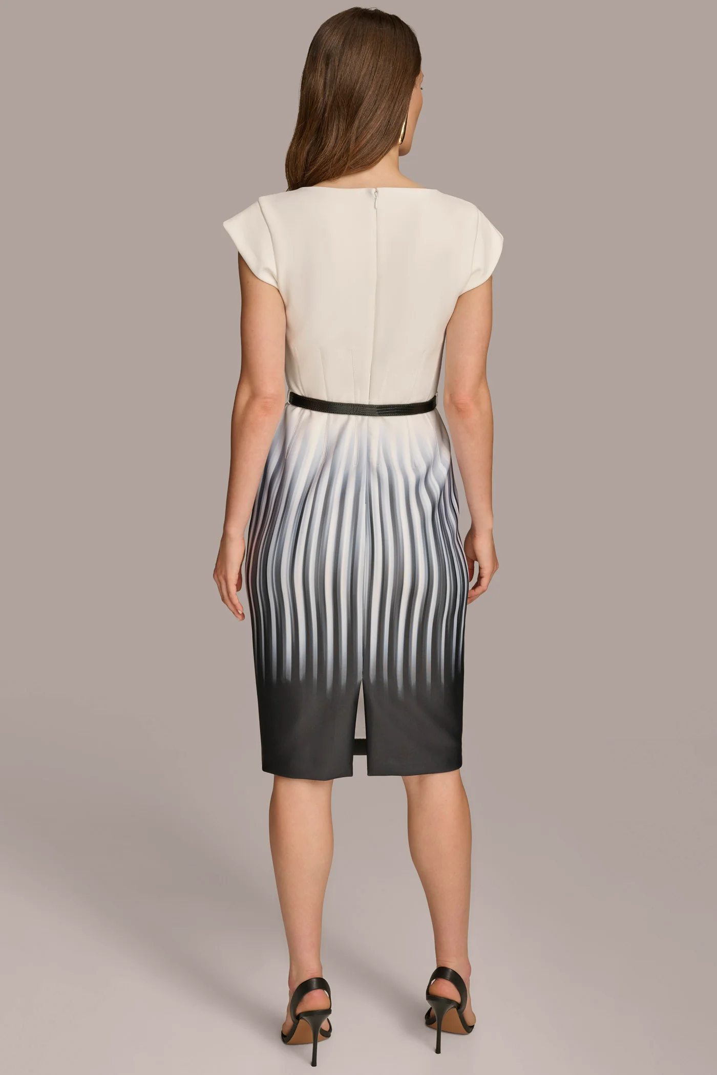 SHEATH DRESS WITH BELT