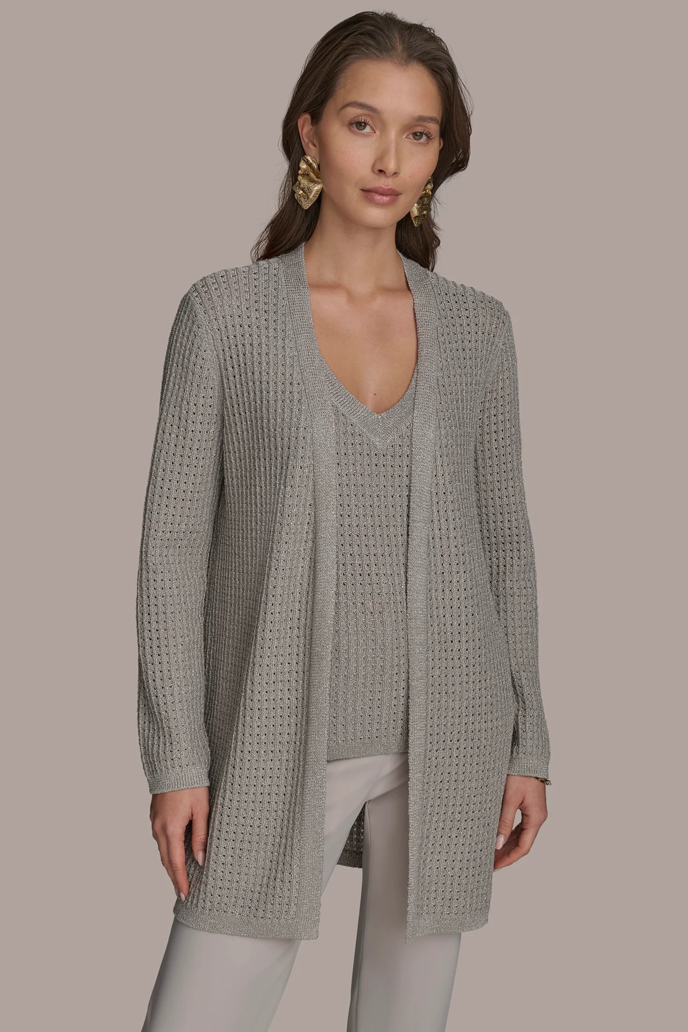 OPEN WEAVE TOP