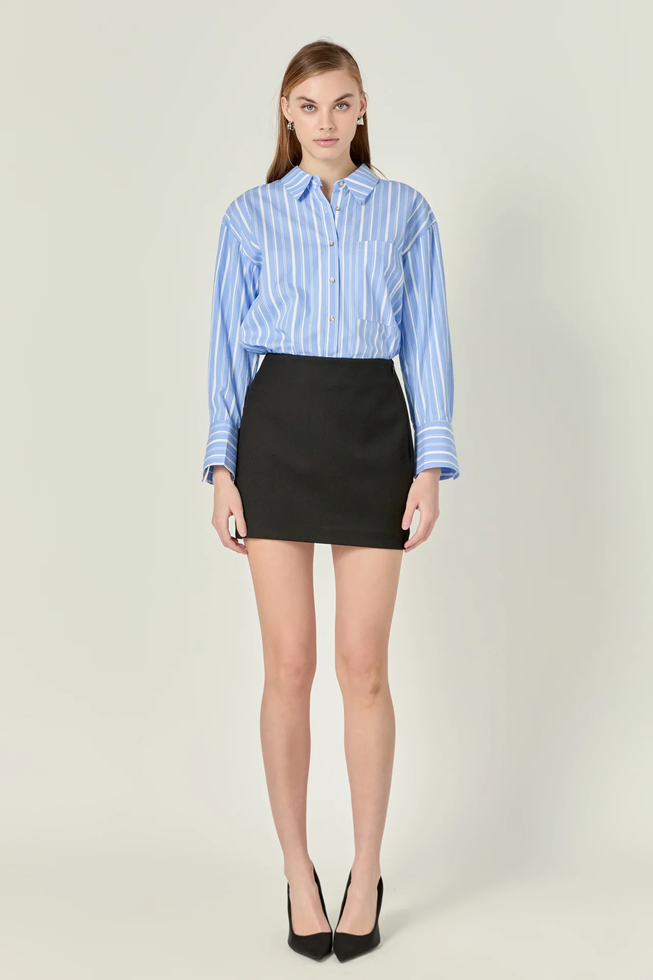 Twill Mini Skirt