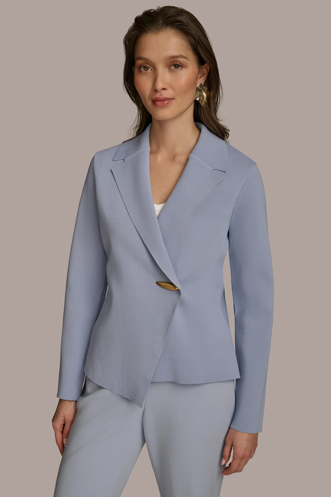 TAILORED CREPE KNIT JACKET