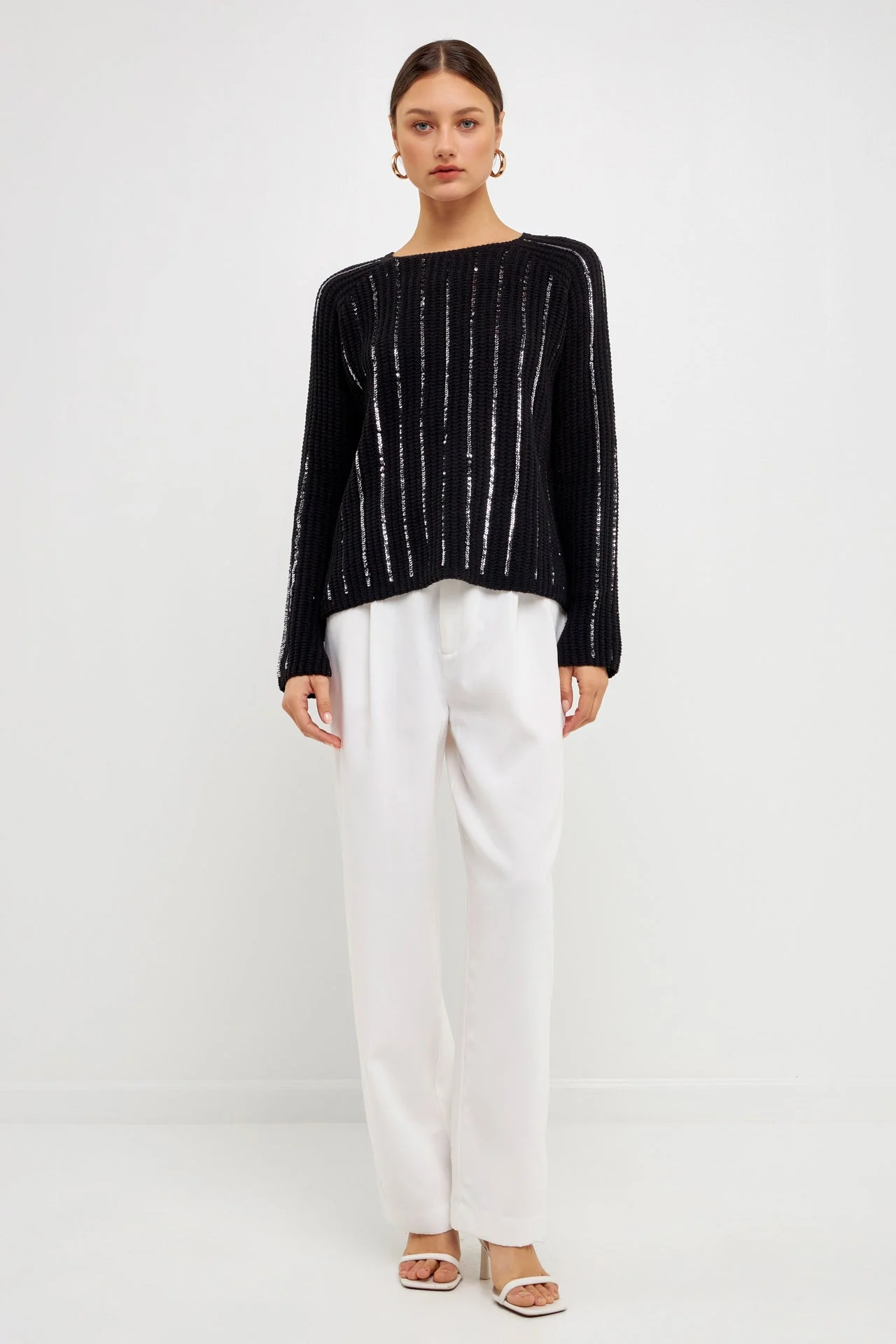 Sequin Knit Sweater