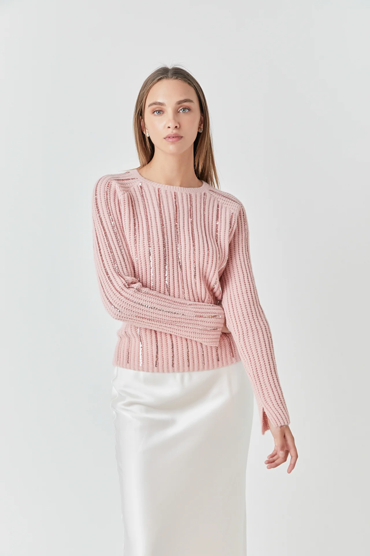 Sequin Knit Sweater