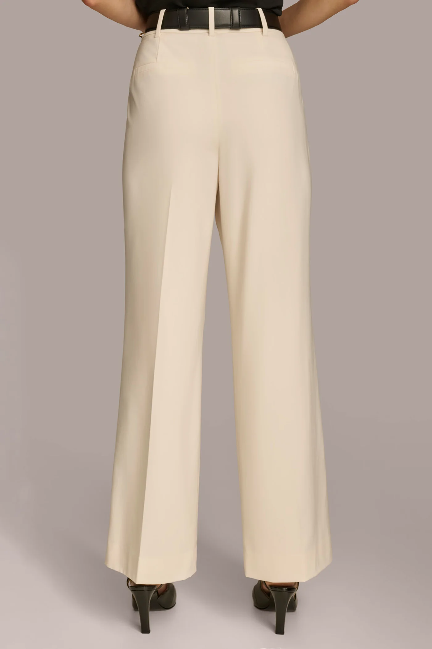 WIDE LEG TROUSER WITH CHAIN BELT