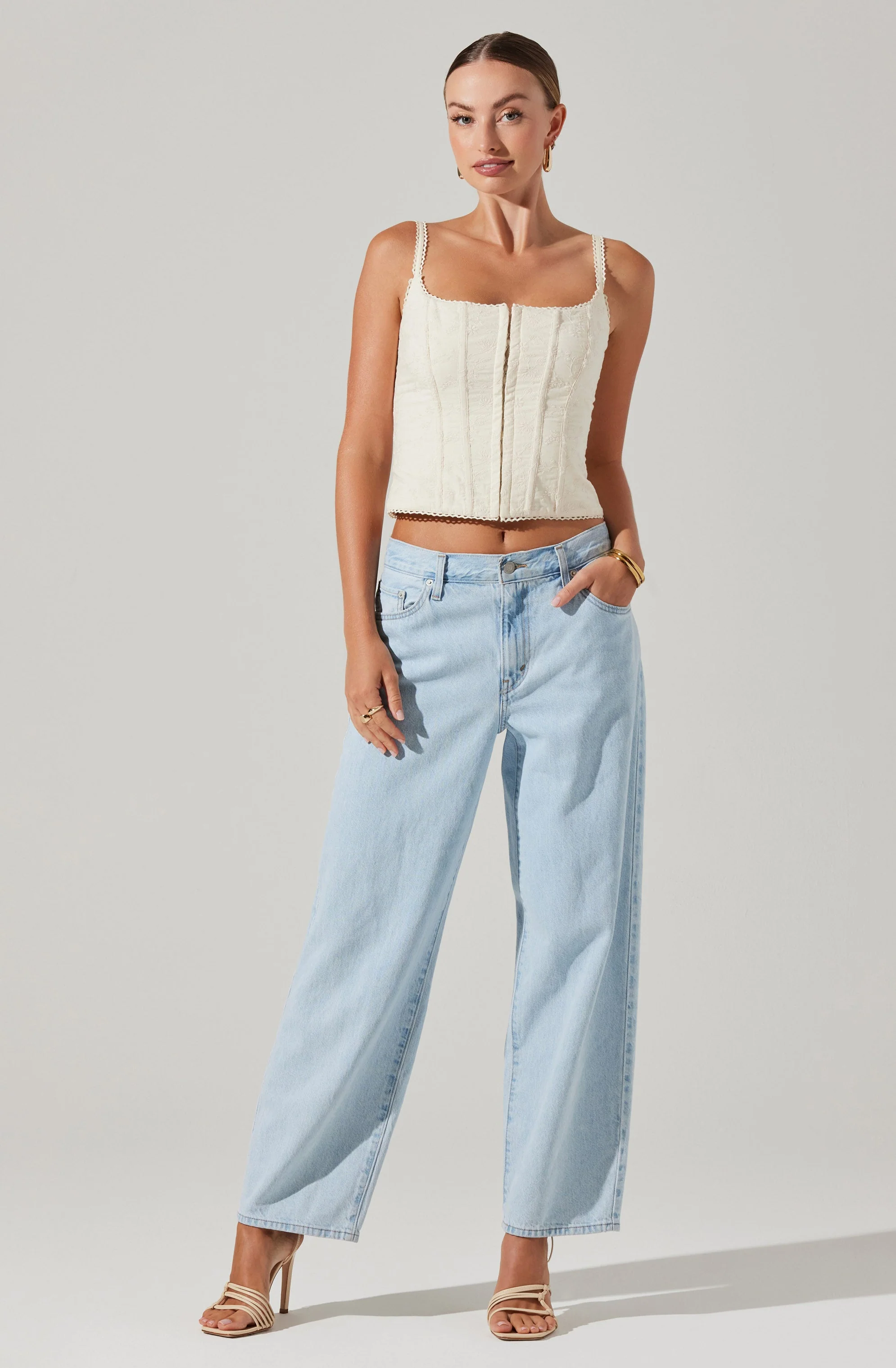 Venus Embroidered Corset Top