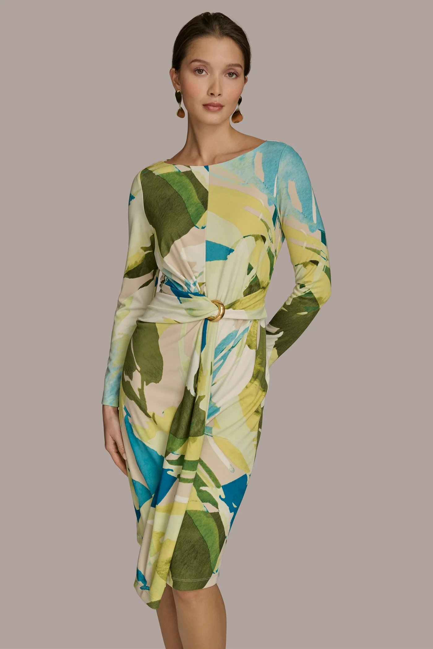 PRINTED JERSEY DRESS