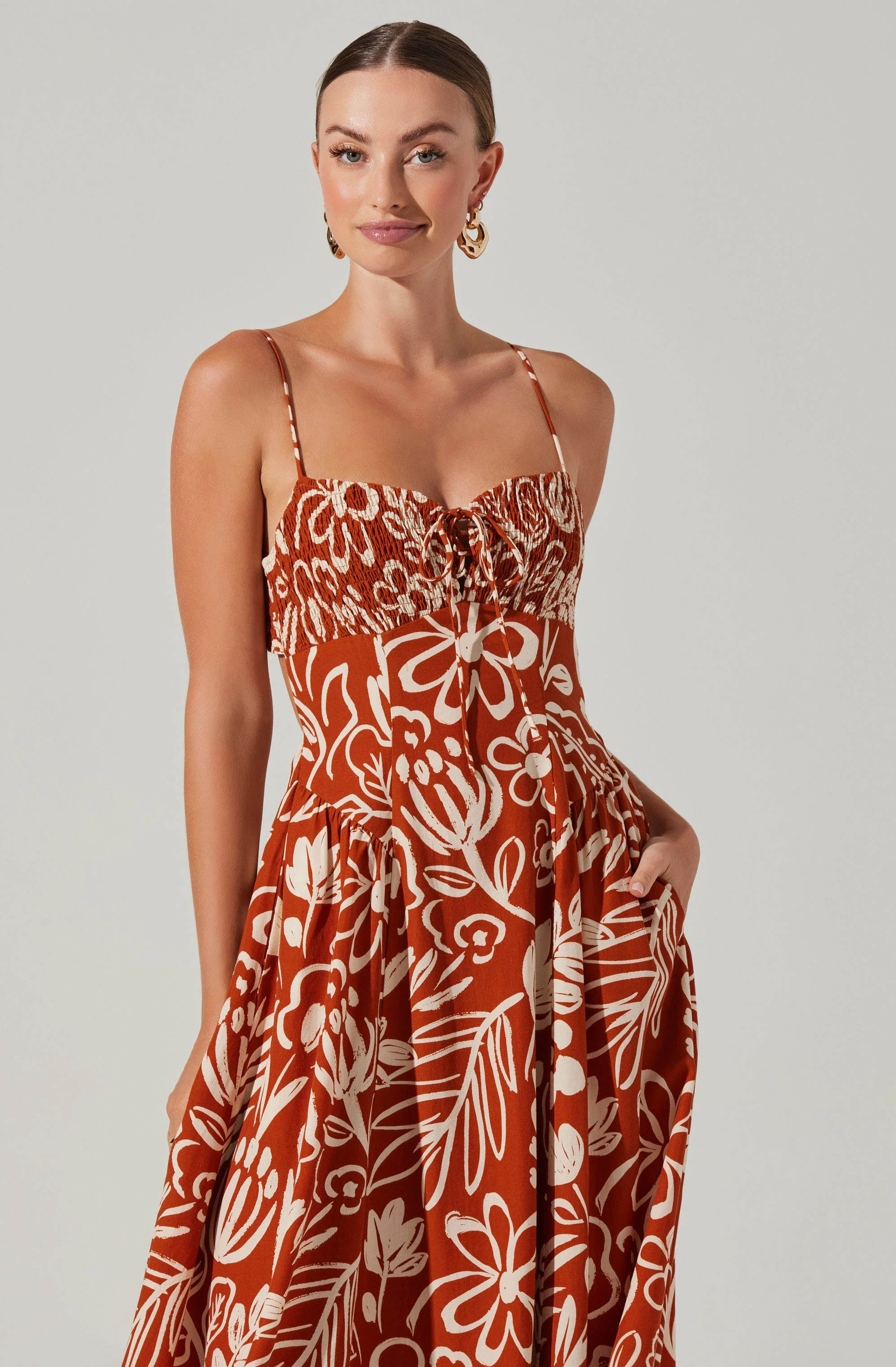 Sarai Floral Midi Dress