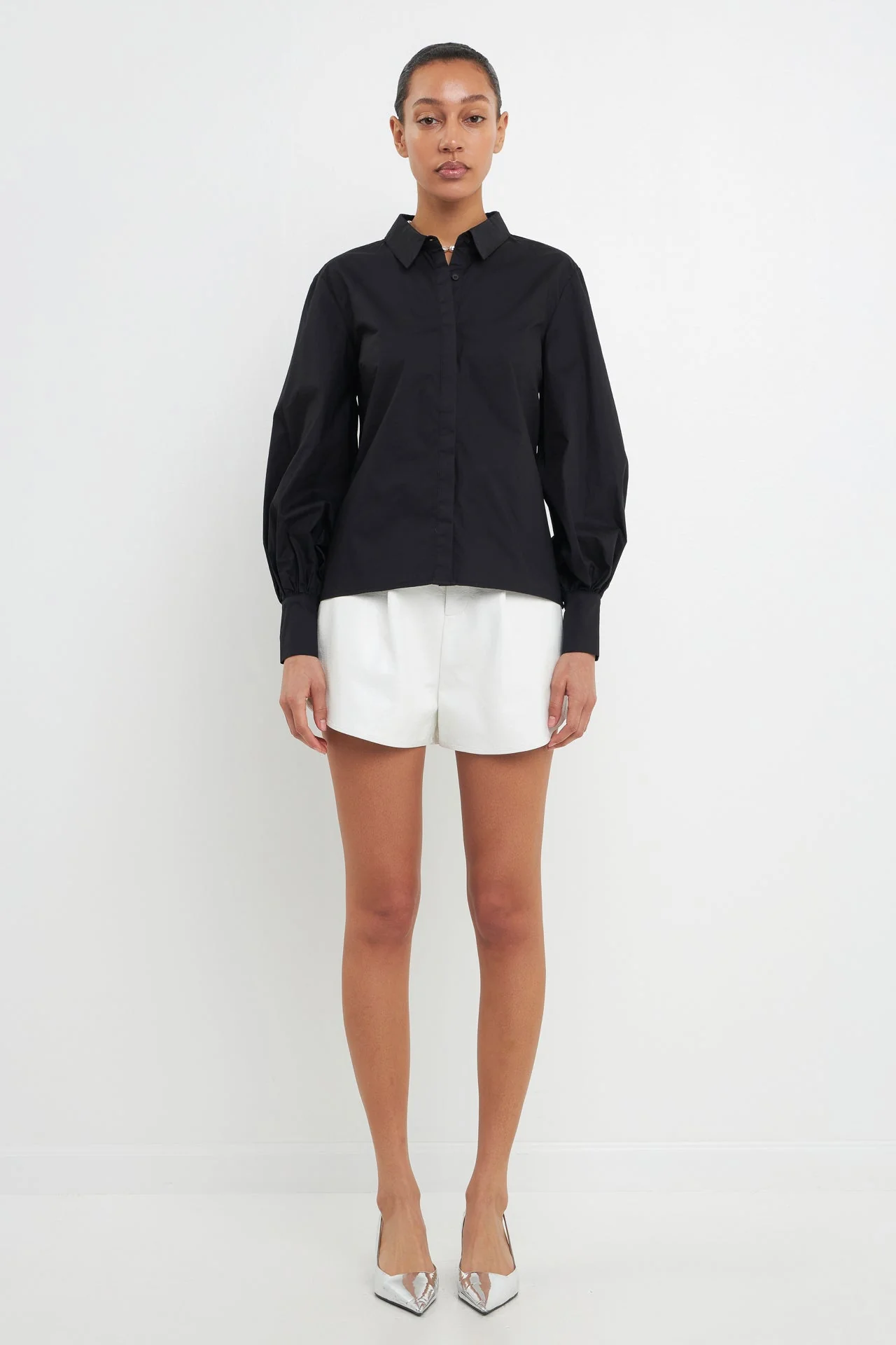 Backless Long Sleeve Shirt