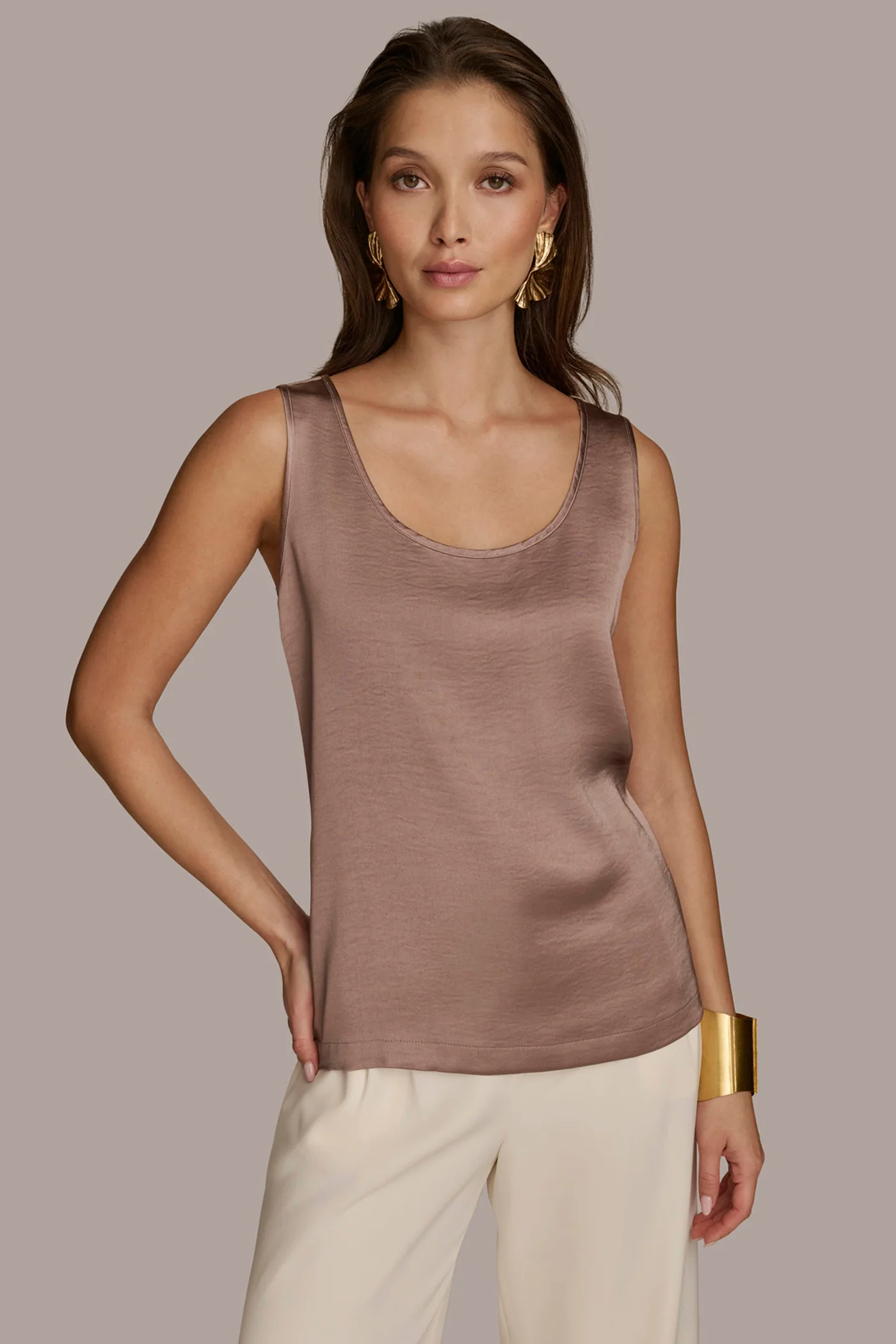 MIXED MEDIA TANK TOP