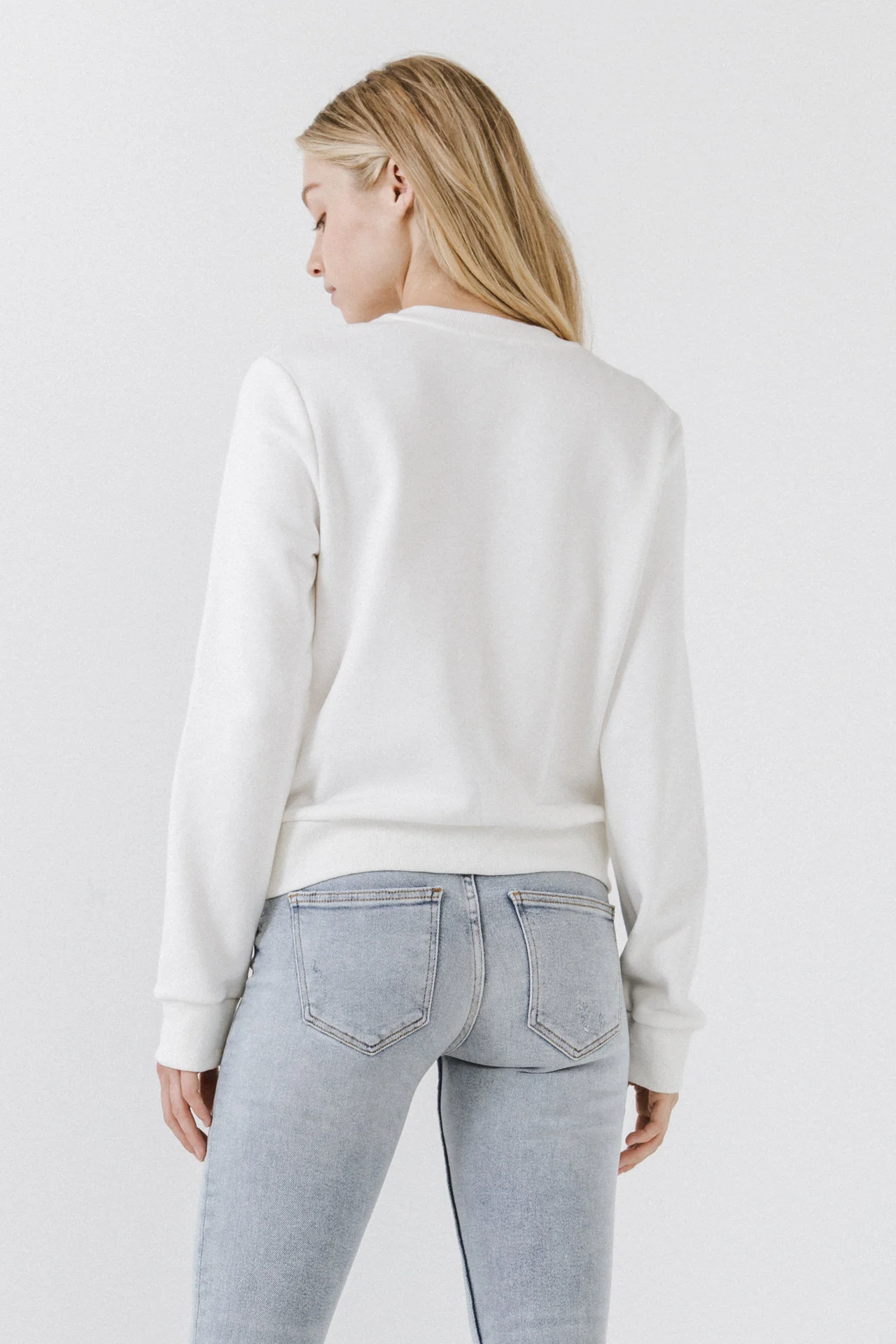 Beads Lettering Sweatshirt