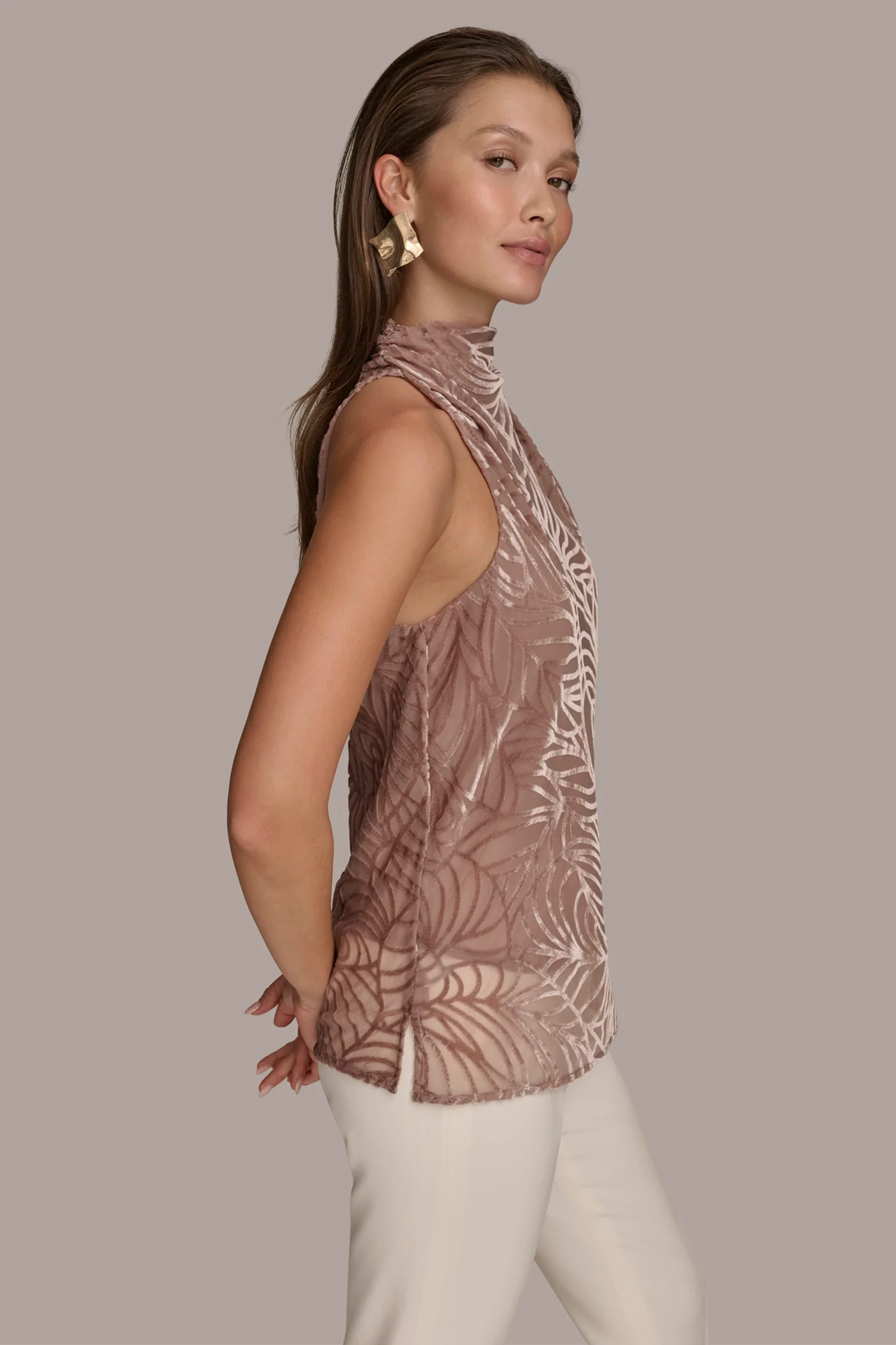 VELVET BURNOUT TOP