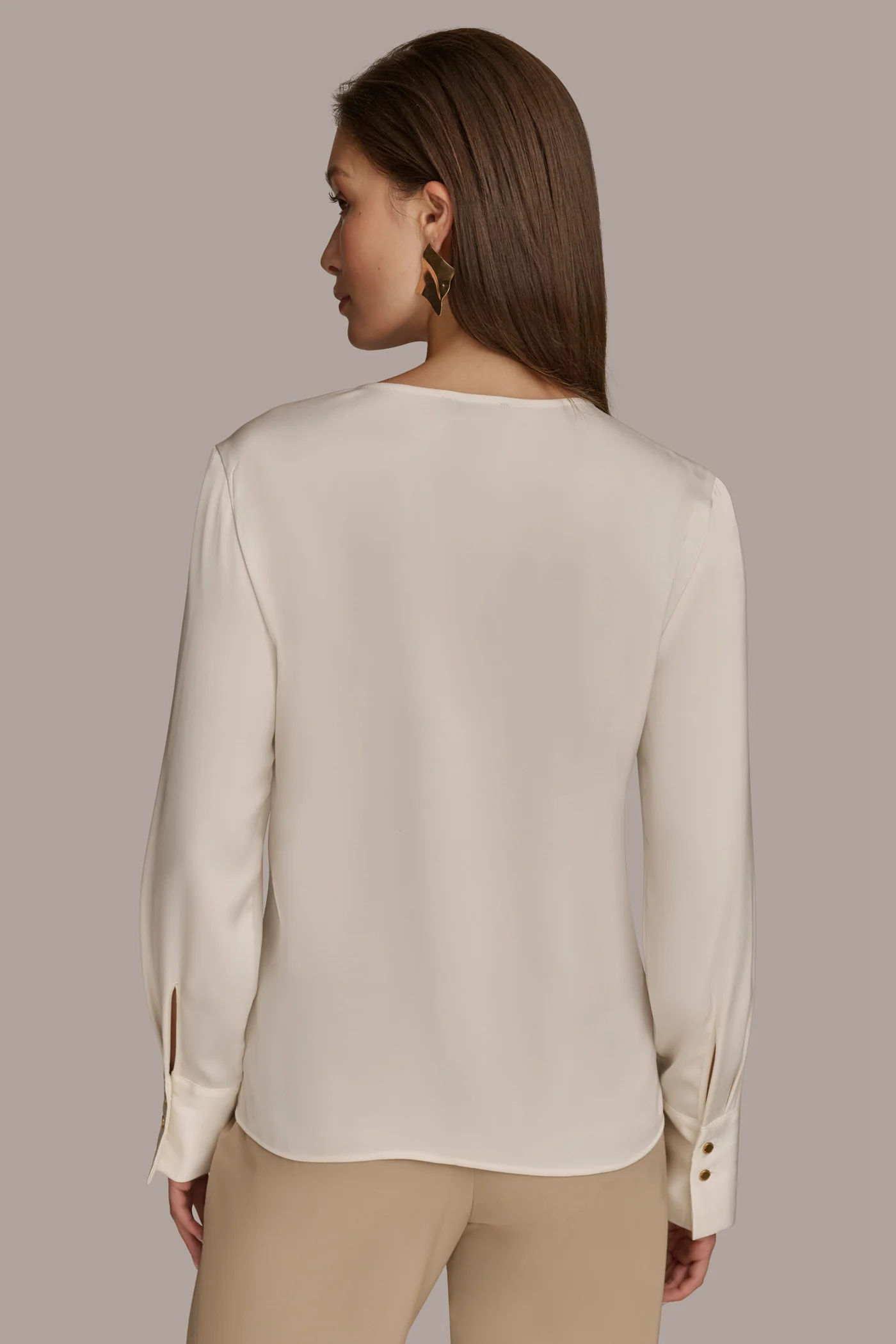 TWIST NECK BLOUSE