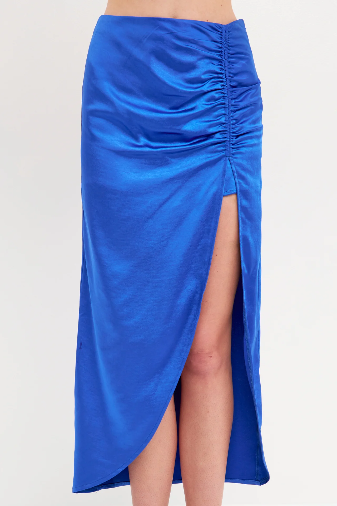 Front Slit Midi Skirt