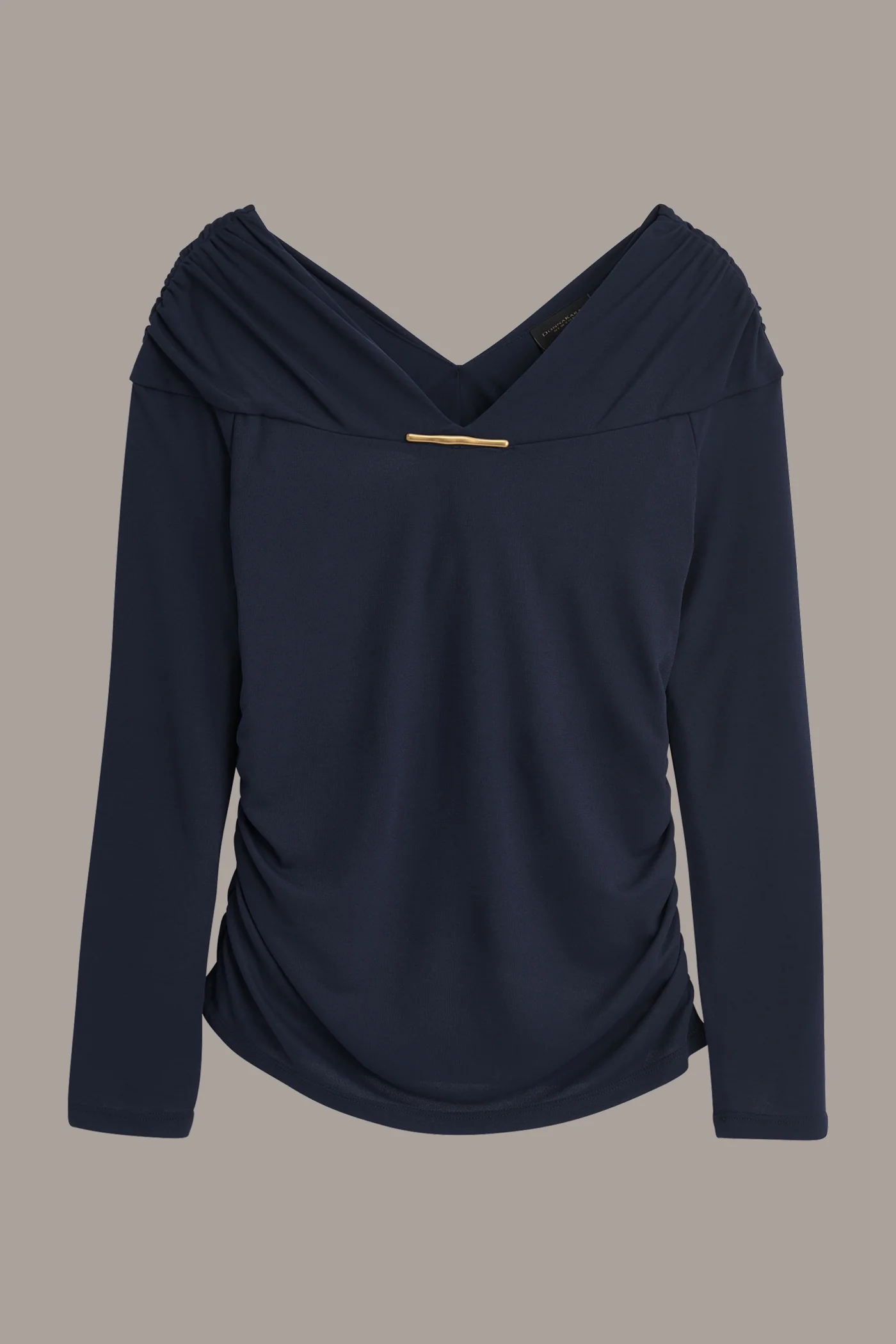 V-NECK WITH BAR HARDWARE TOP