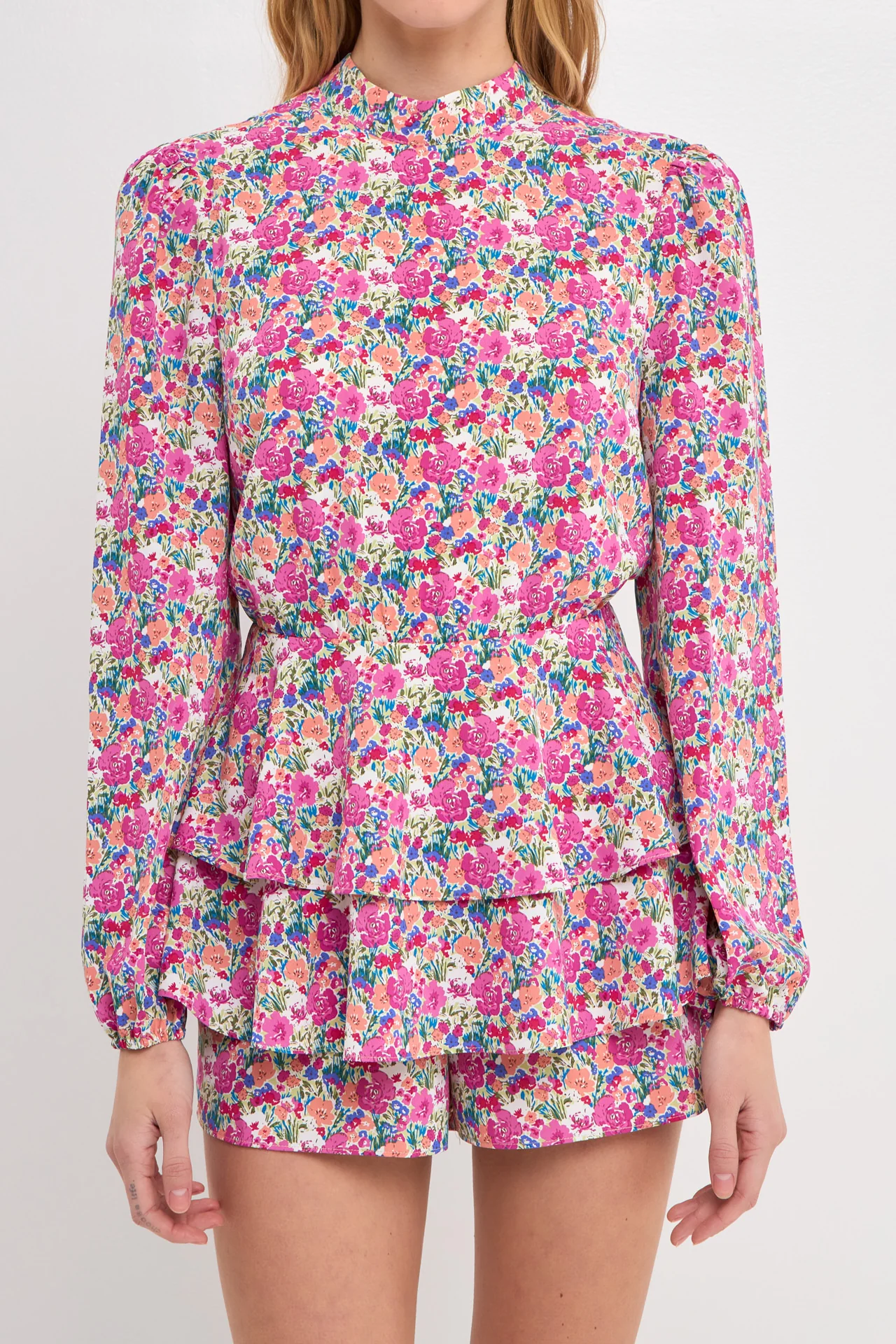 Floral Garden Open Back Romper