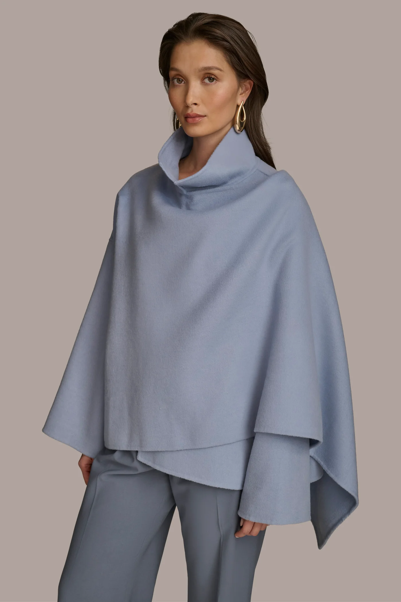 WRAP CAPE SWEATER