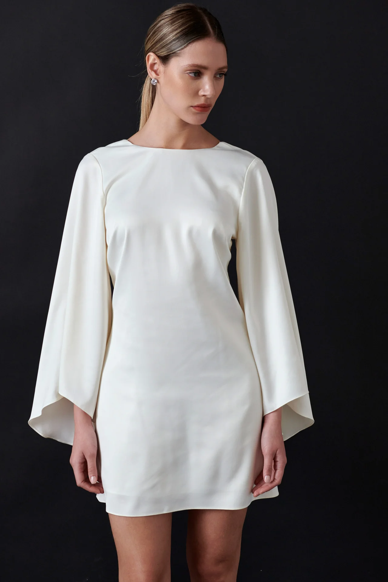 Bell-Sleeve Mini Dress