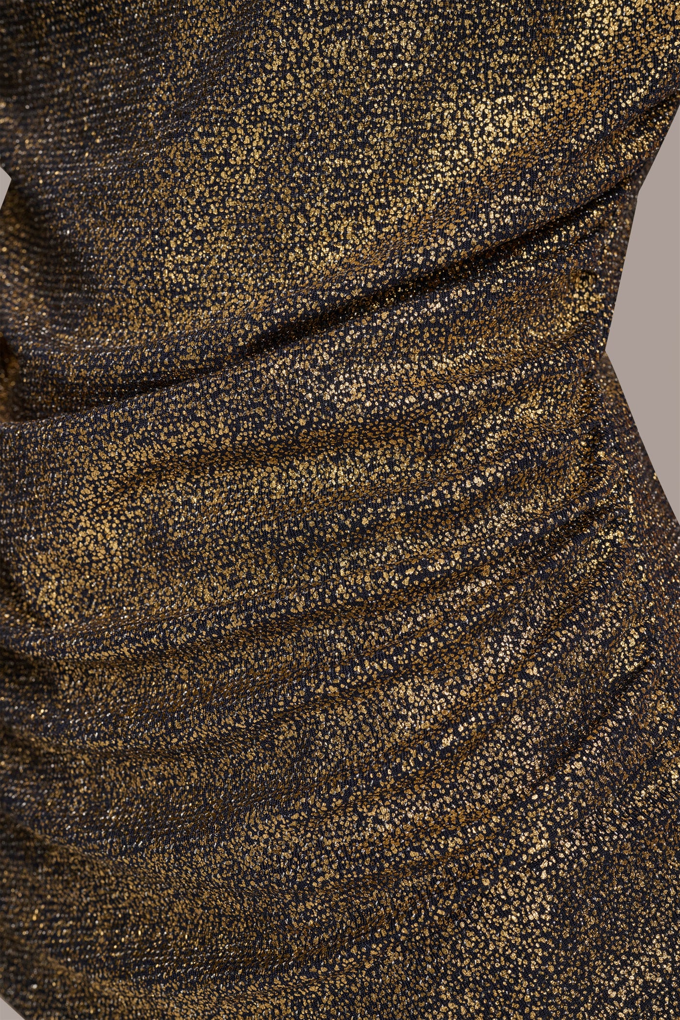 FOIL COWL NECK TOP