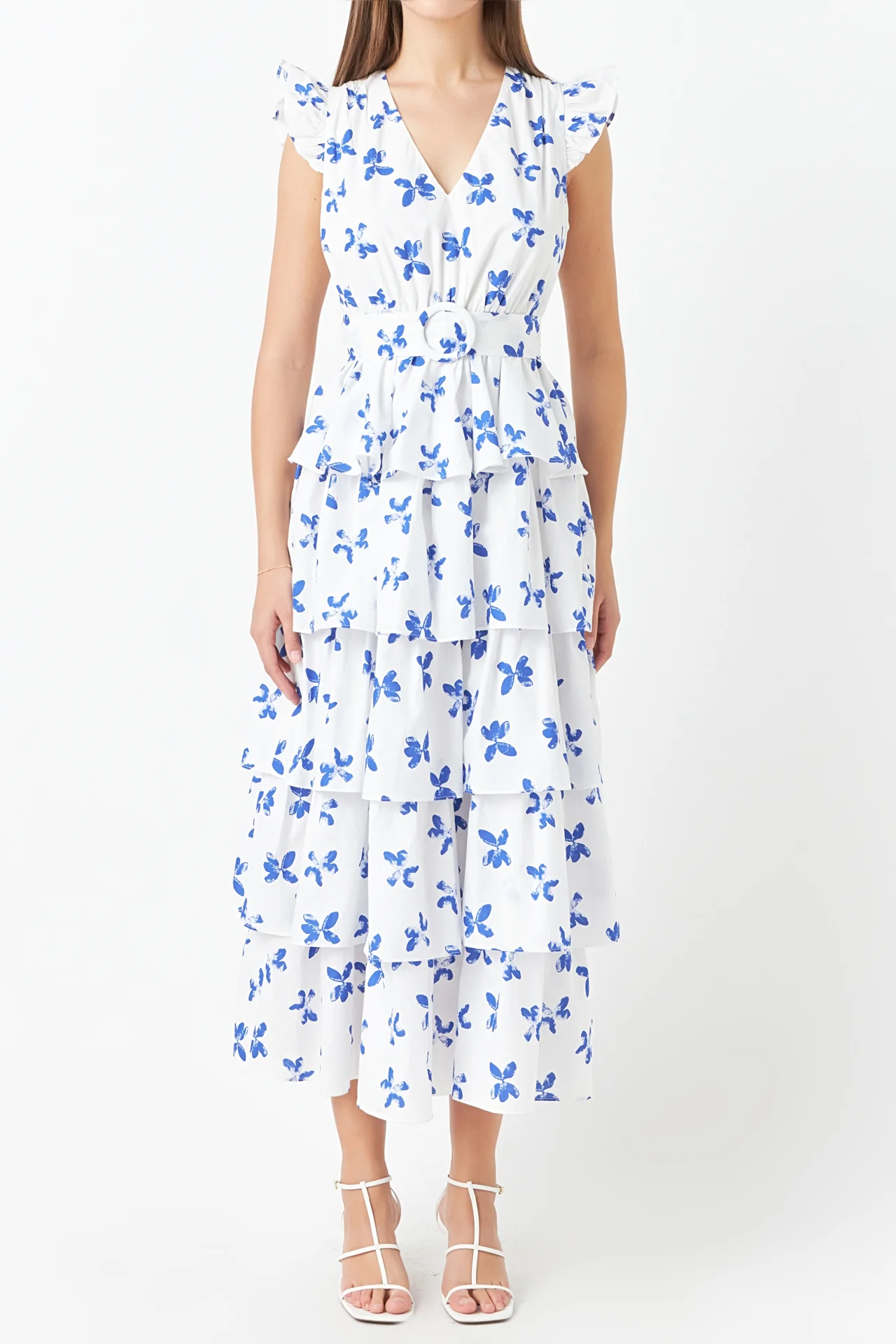 Floral Layered Long Dress