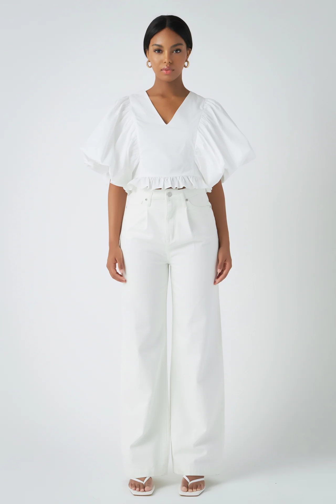 Puff Sleeve Detail Top