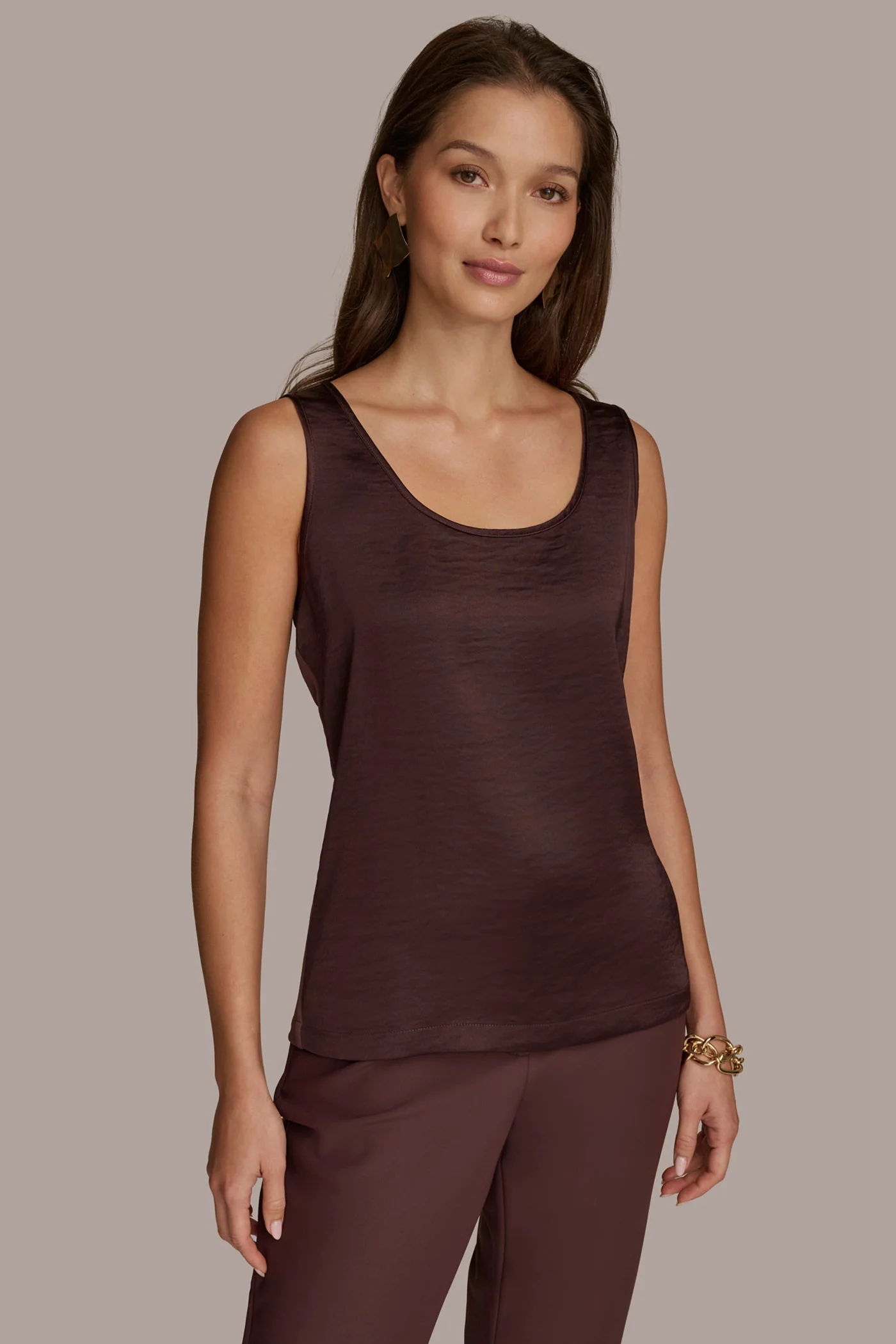 MIXED MEDIA TANK TOP