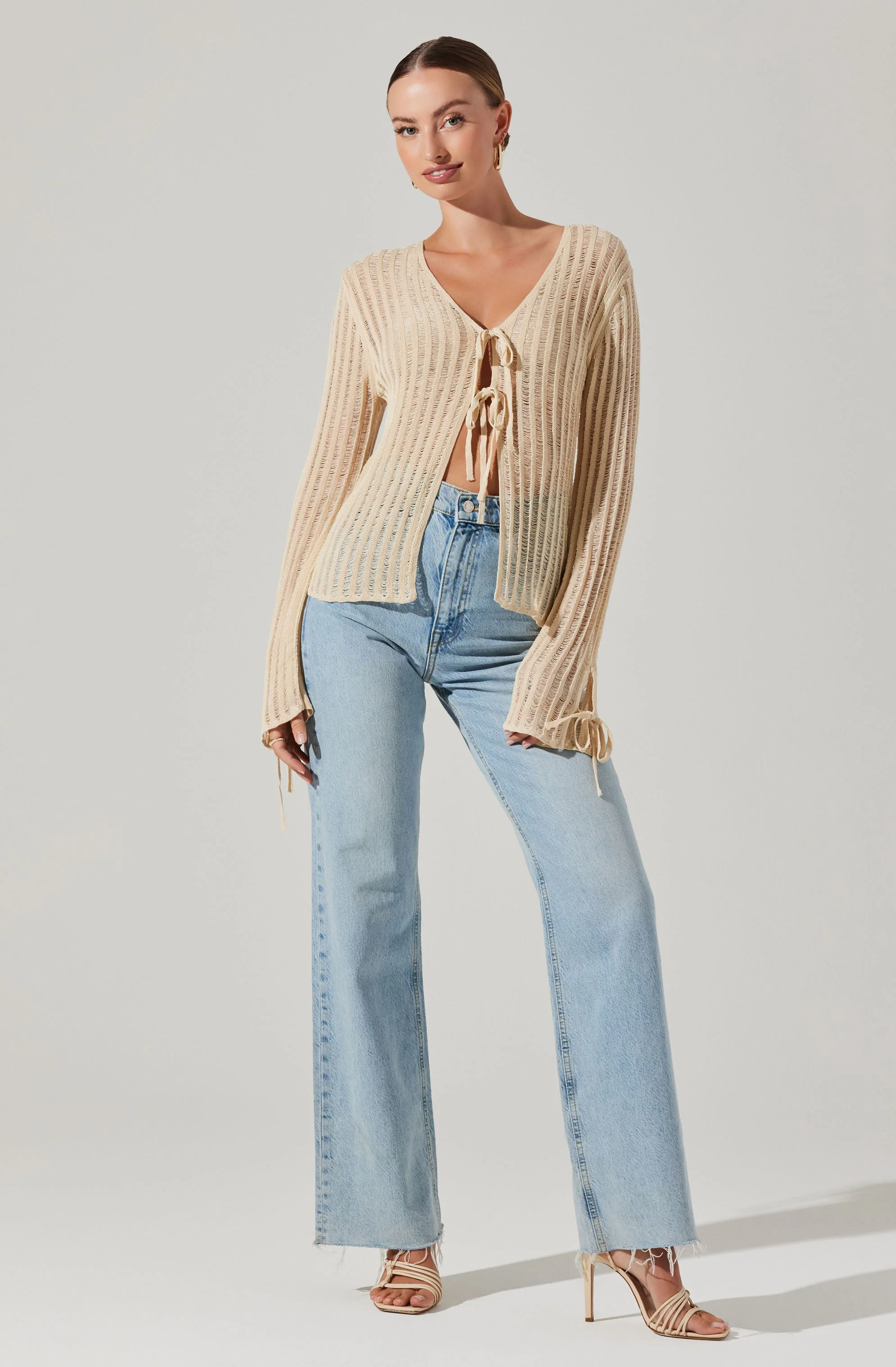 Sagari Tie Front Sweater