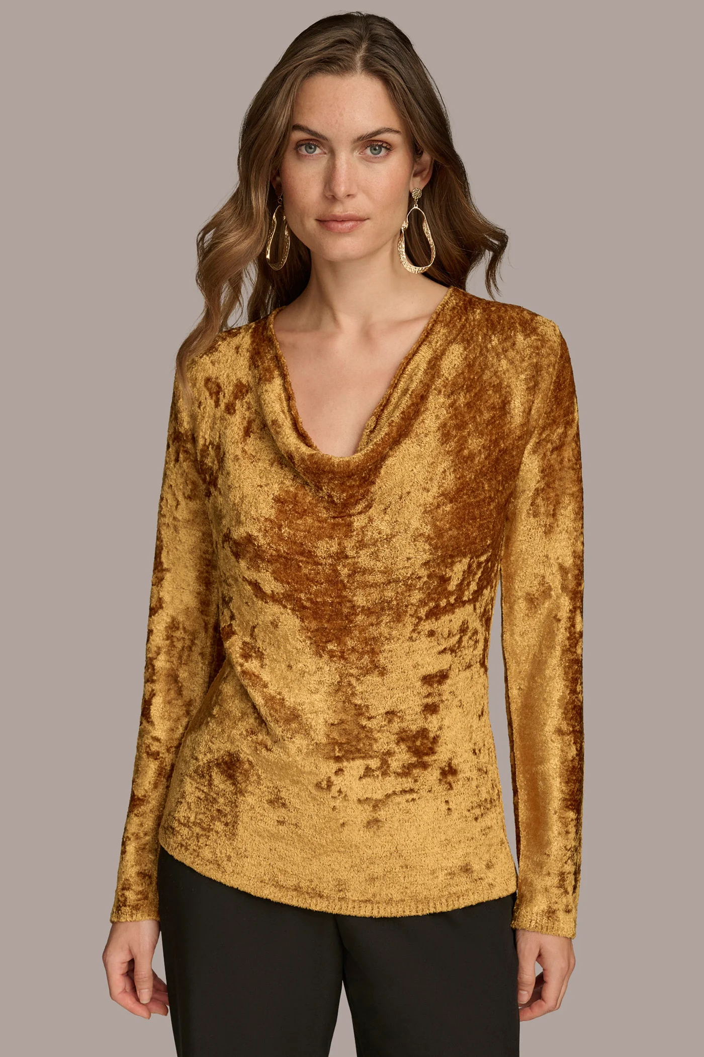 COWL NECK TOP