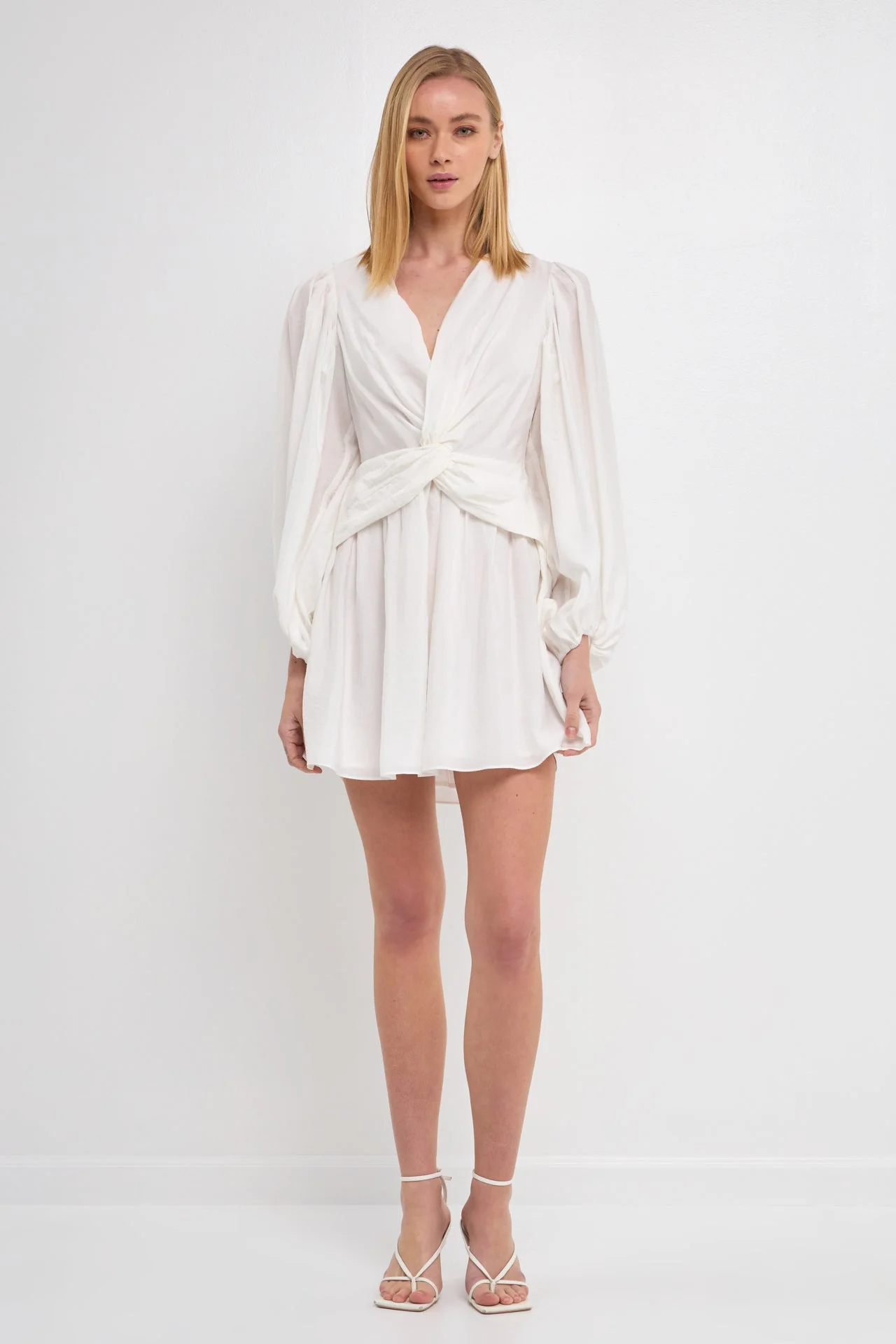 Twist Front Mini Dress