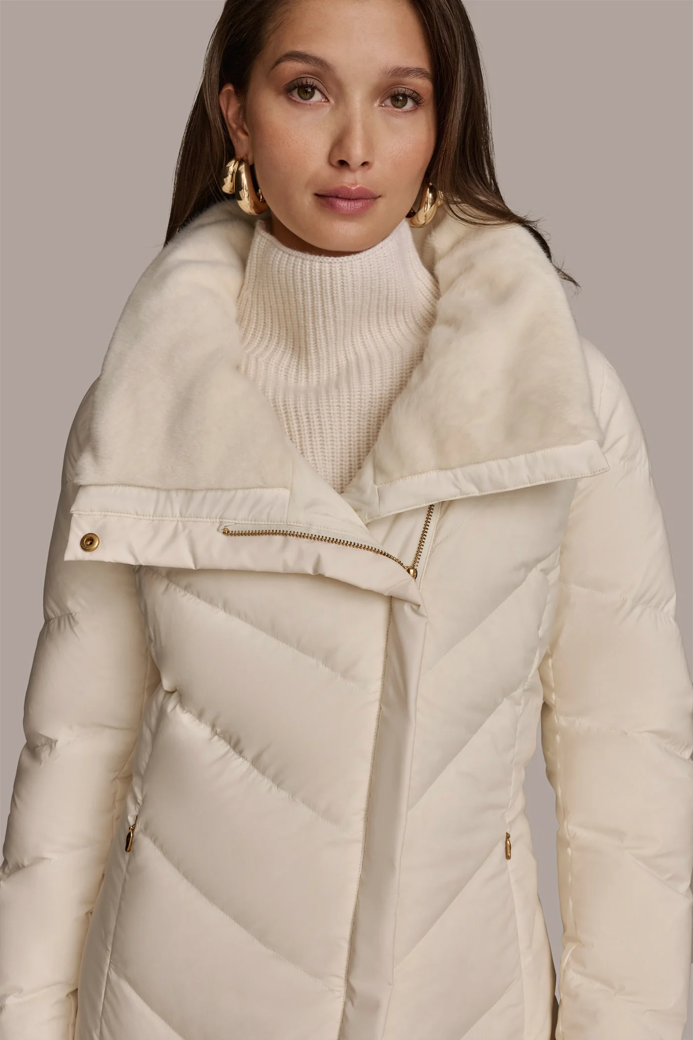 Long Down Filled Puffer Coat