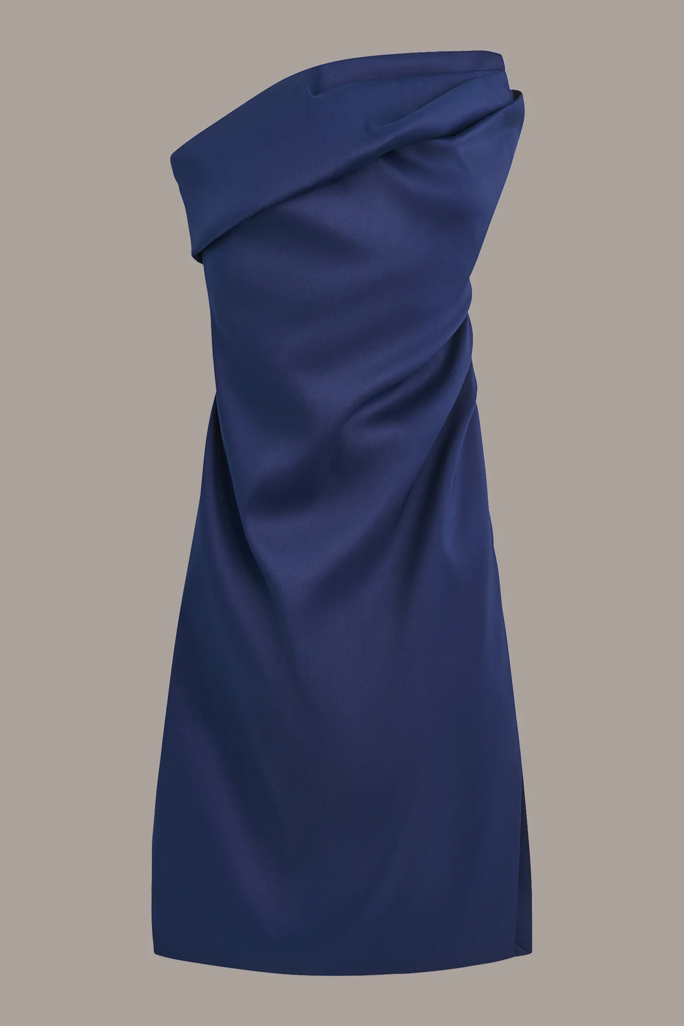 ASYMMETRICAL NECK COCKTAIL SHEATH DRESS