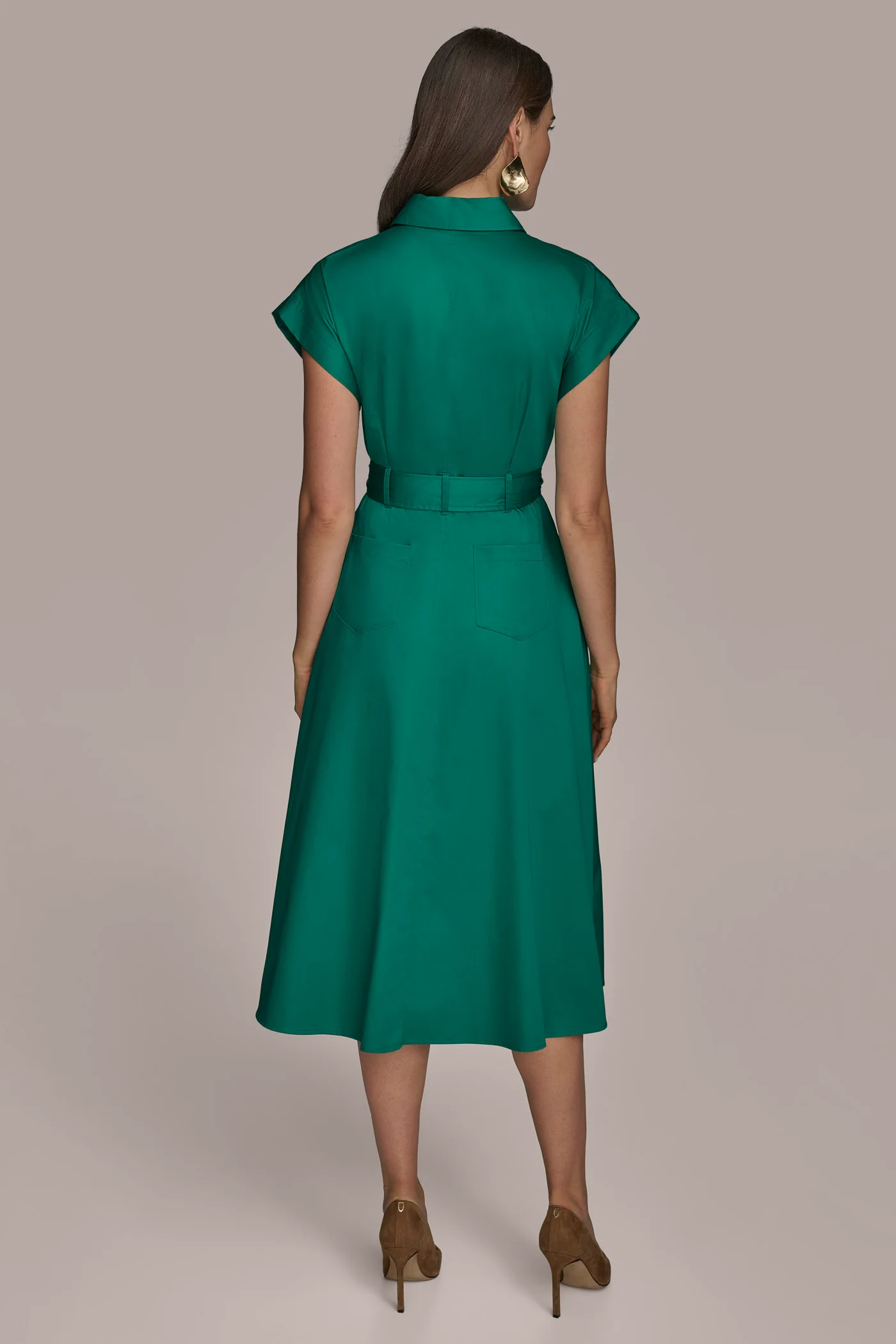 COTTON A LINE MIDI DRESS