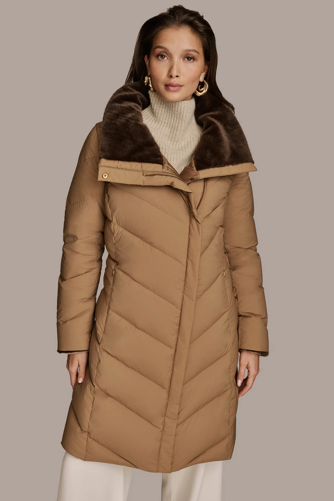 Long Down Filled Puffer Coat