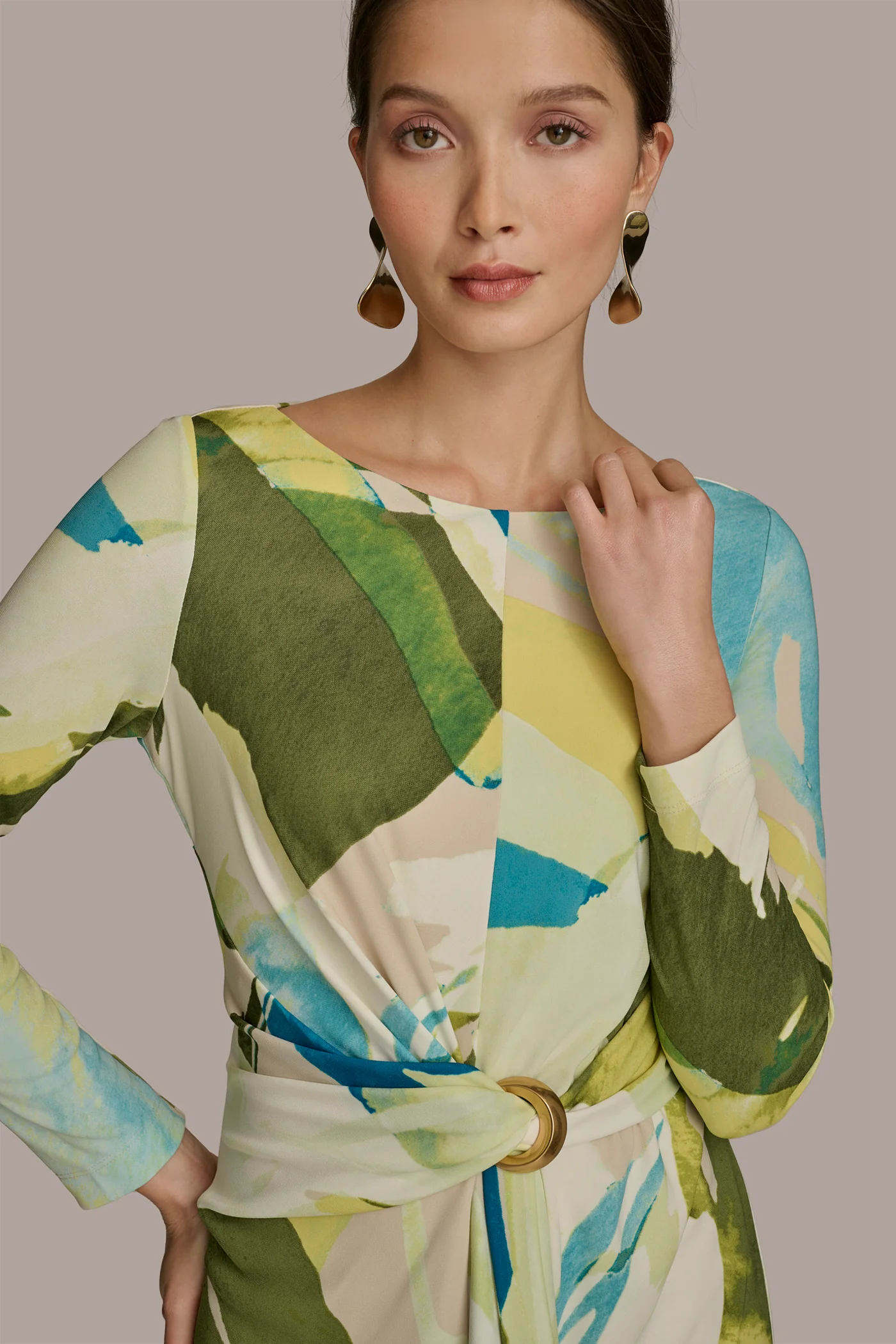 PRINTED JERSEY DRESS