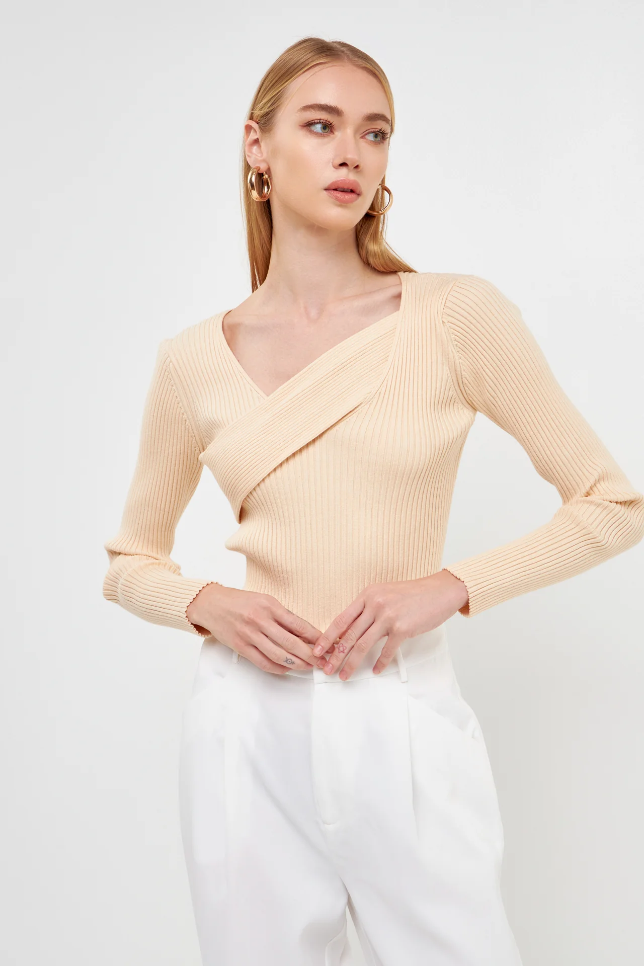 Knit Wrap Sweater