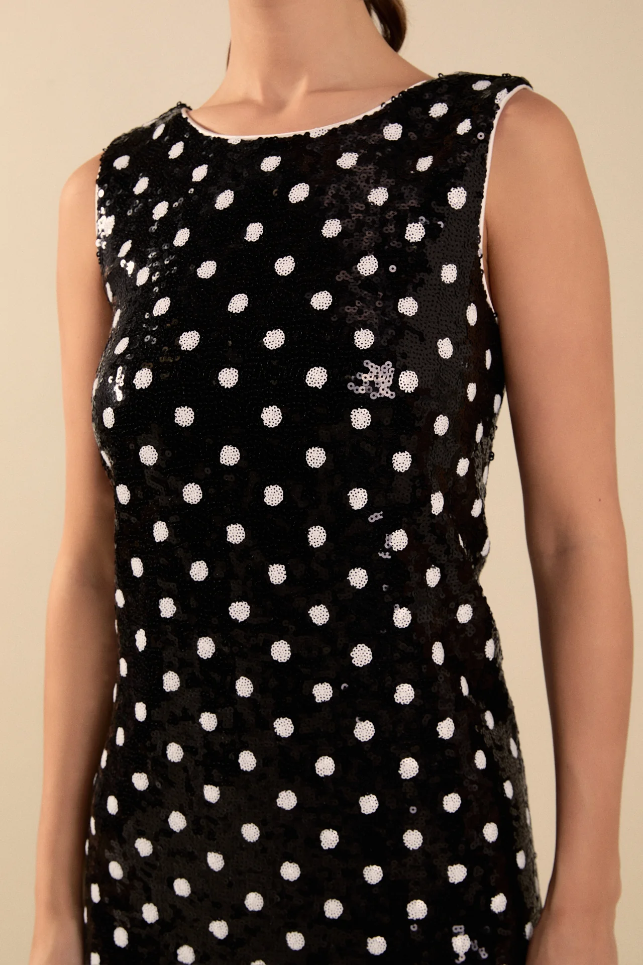 Dot Sequin Mini Dress