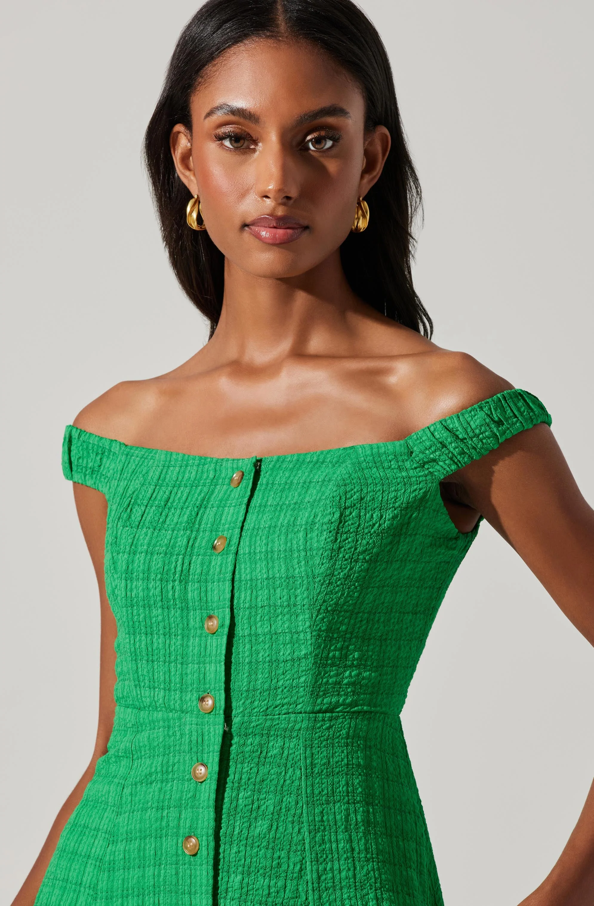 Harlyn Off Shoulder Midi Dress