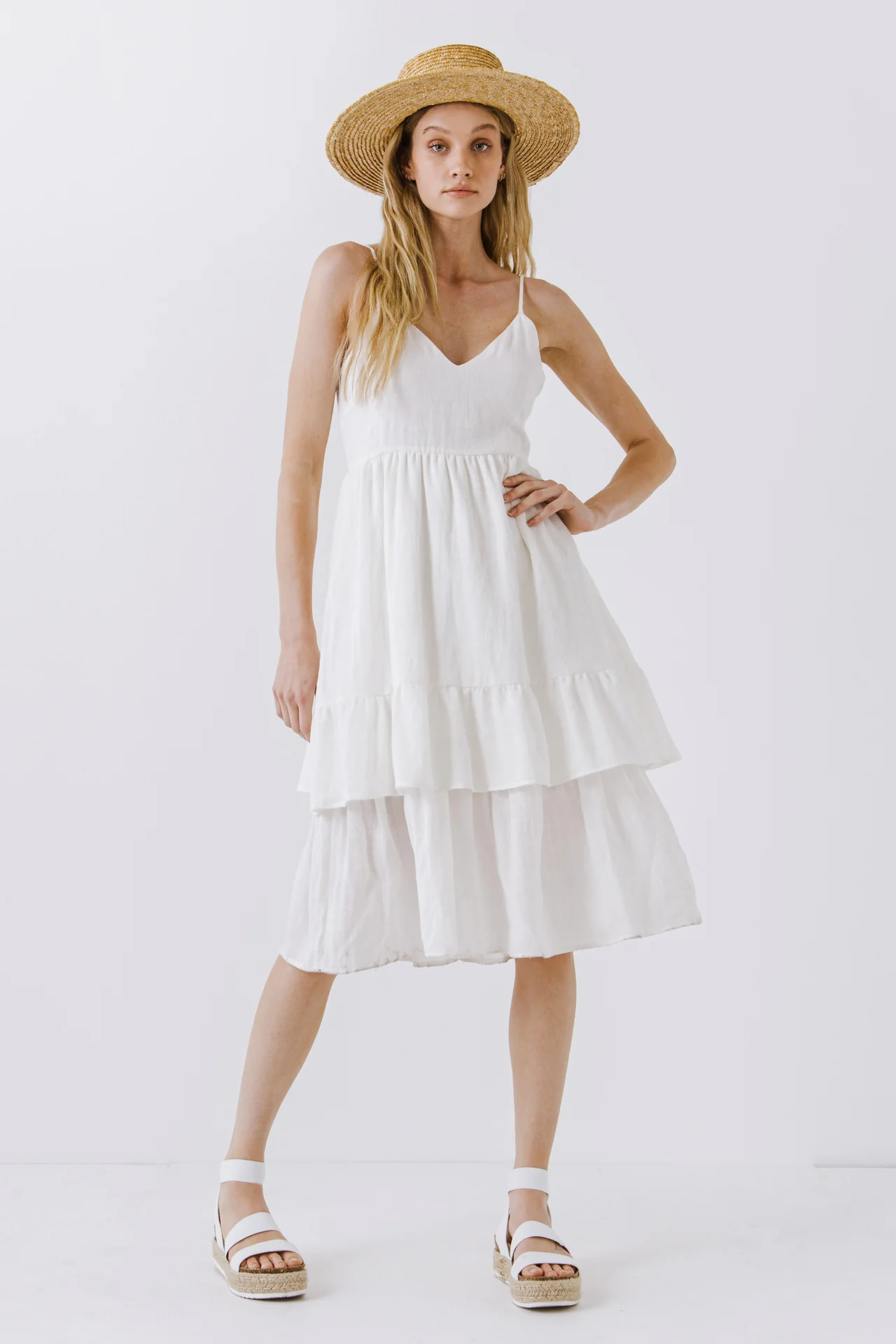 Two Tiered Midi Dress